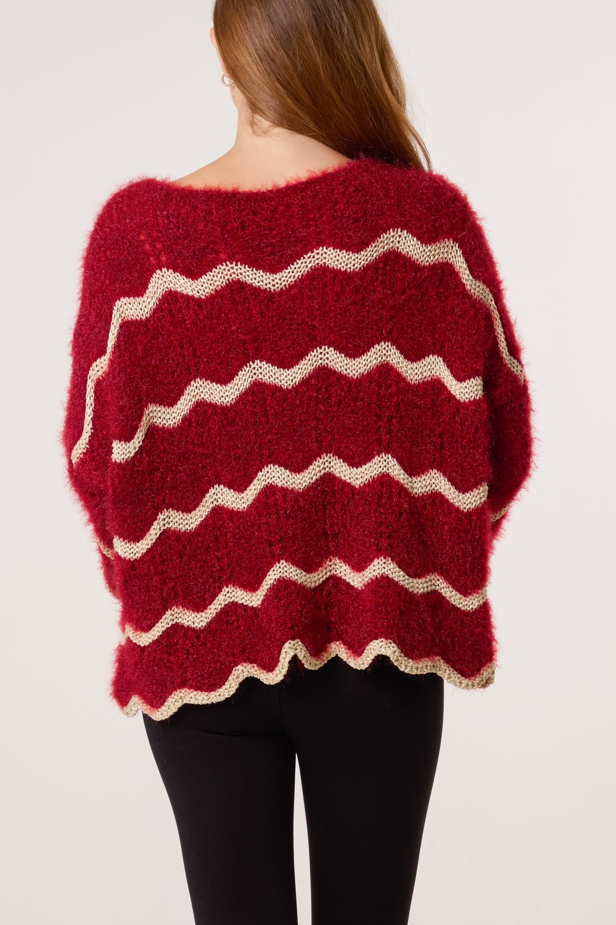 Shimmer Wave Stripe Jumper