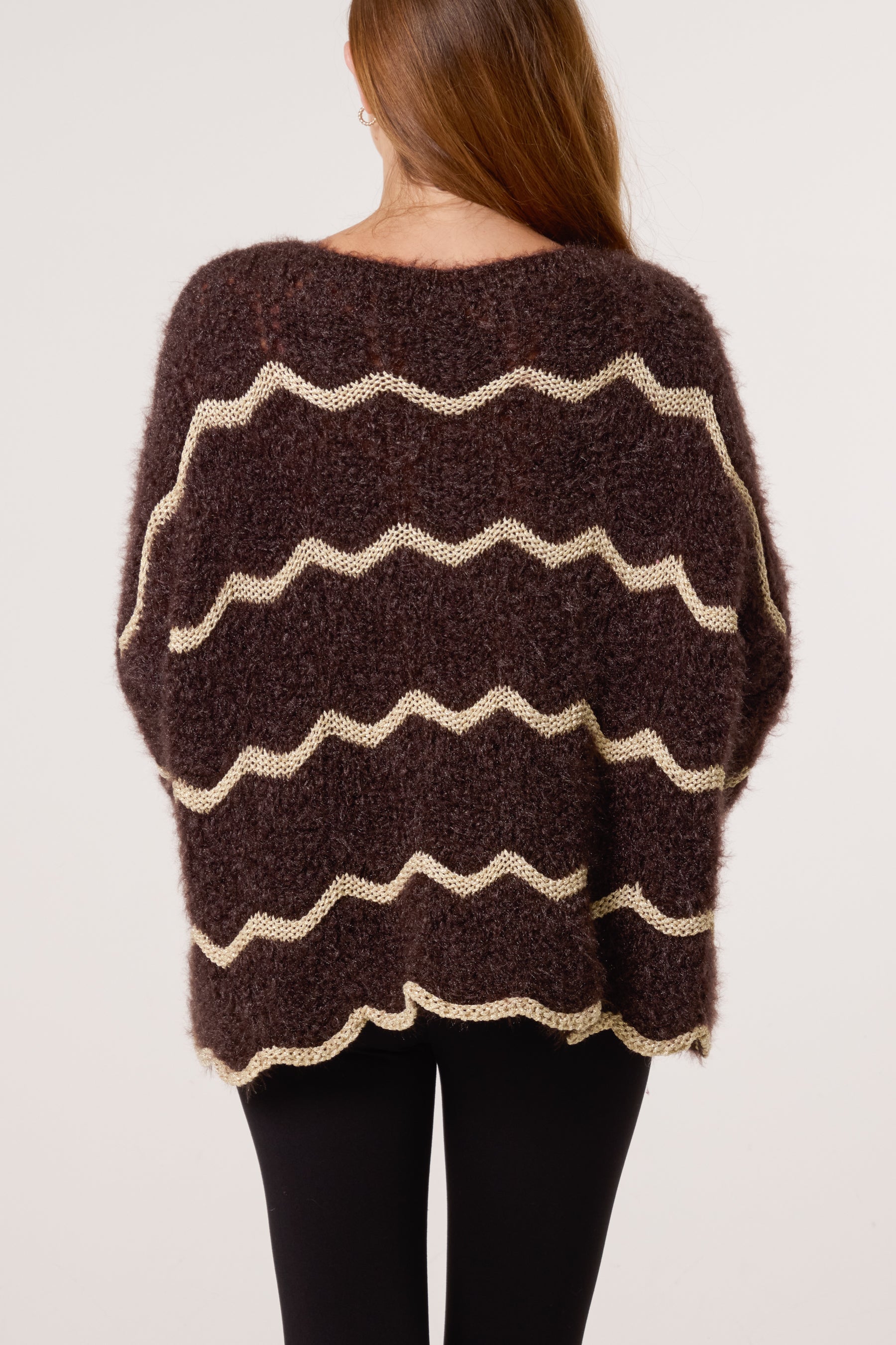 Shimmer Wave Stripe Jumper