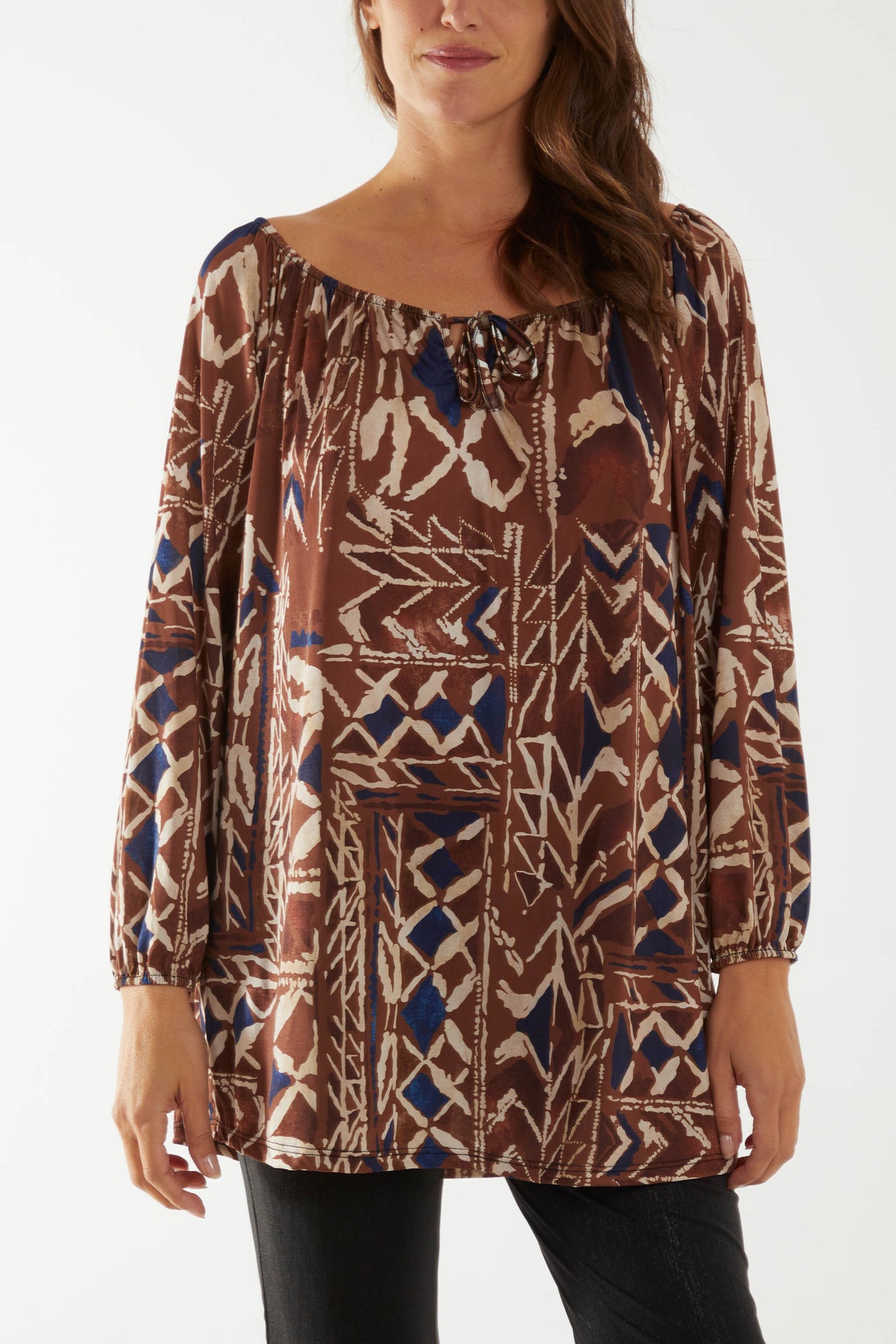 Tribal Bardot Dress