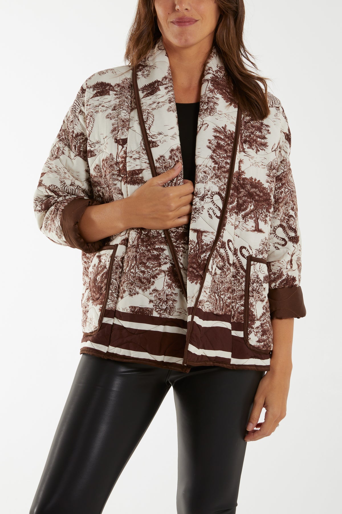 Tuile Du Jouy Quilted Jacket