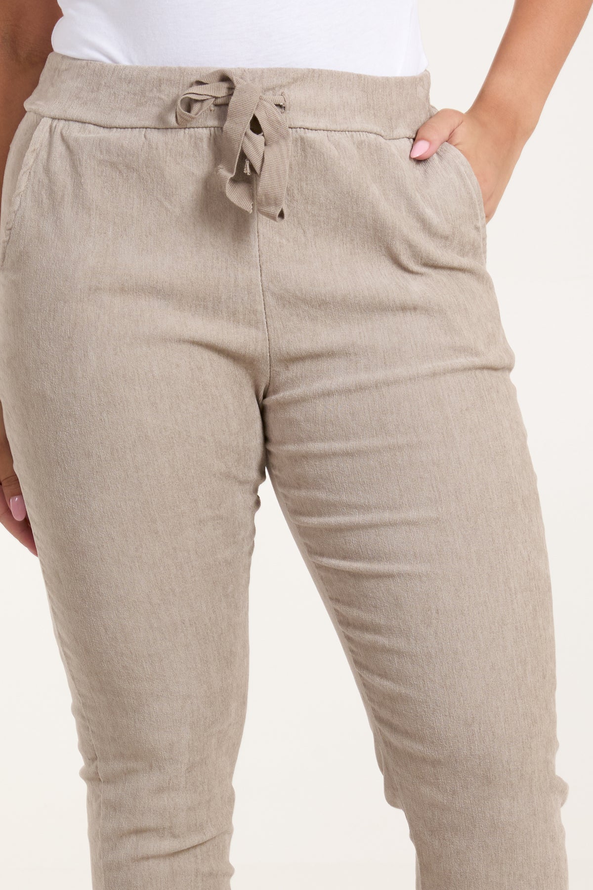 Baby Corduroy Magic Drawstring Trousers