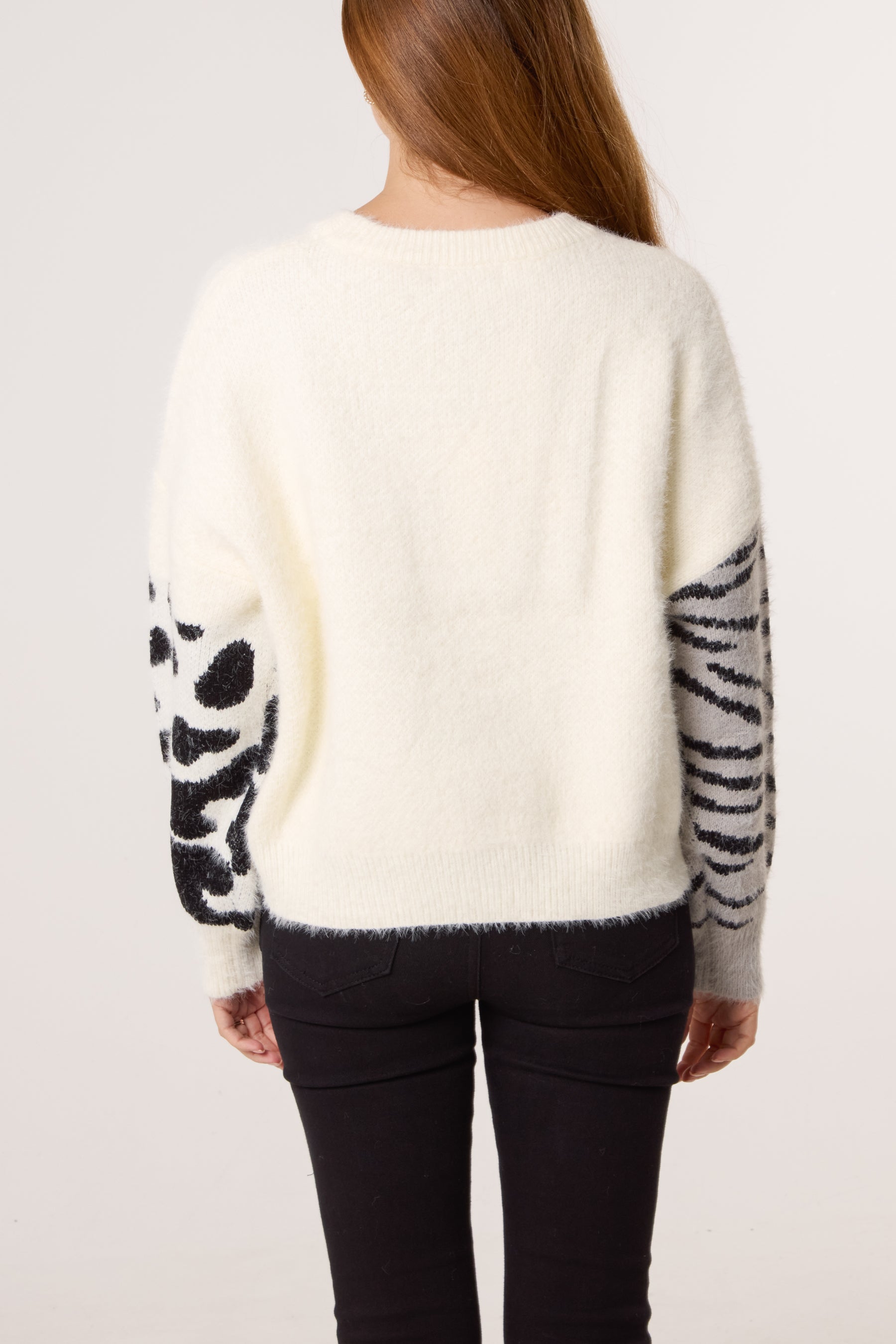 Multi Animal Design Knit Jumper