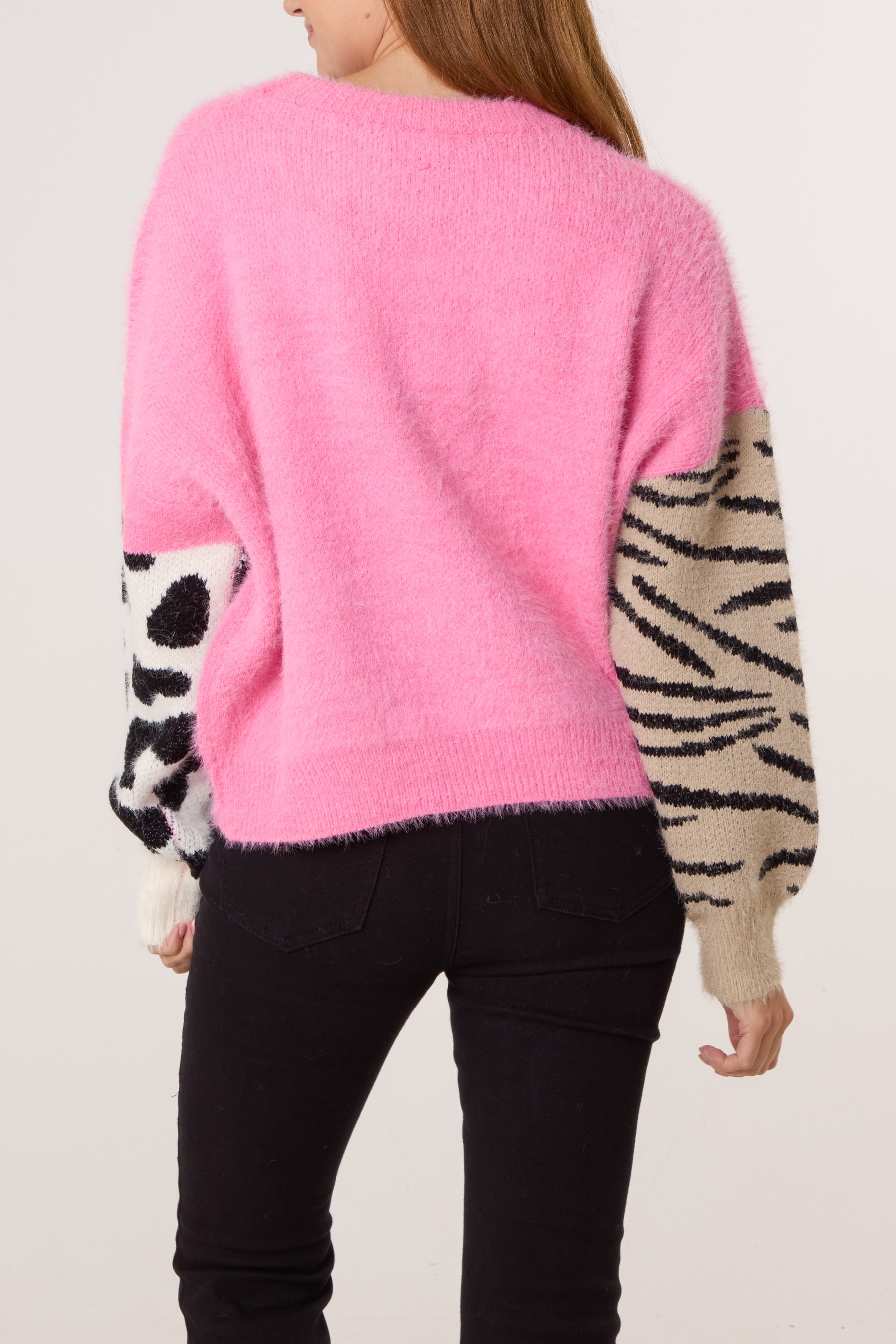 Multi Animal Design Knit Jumper