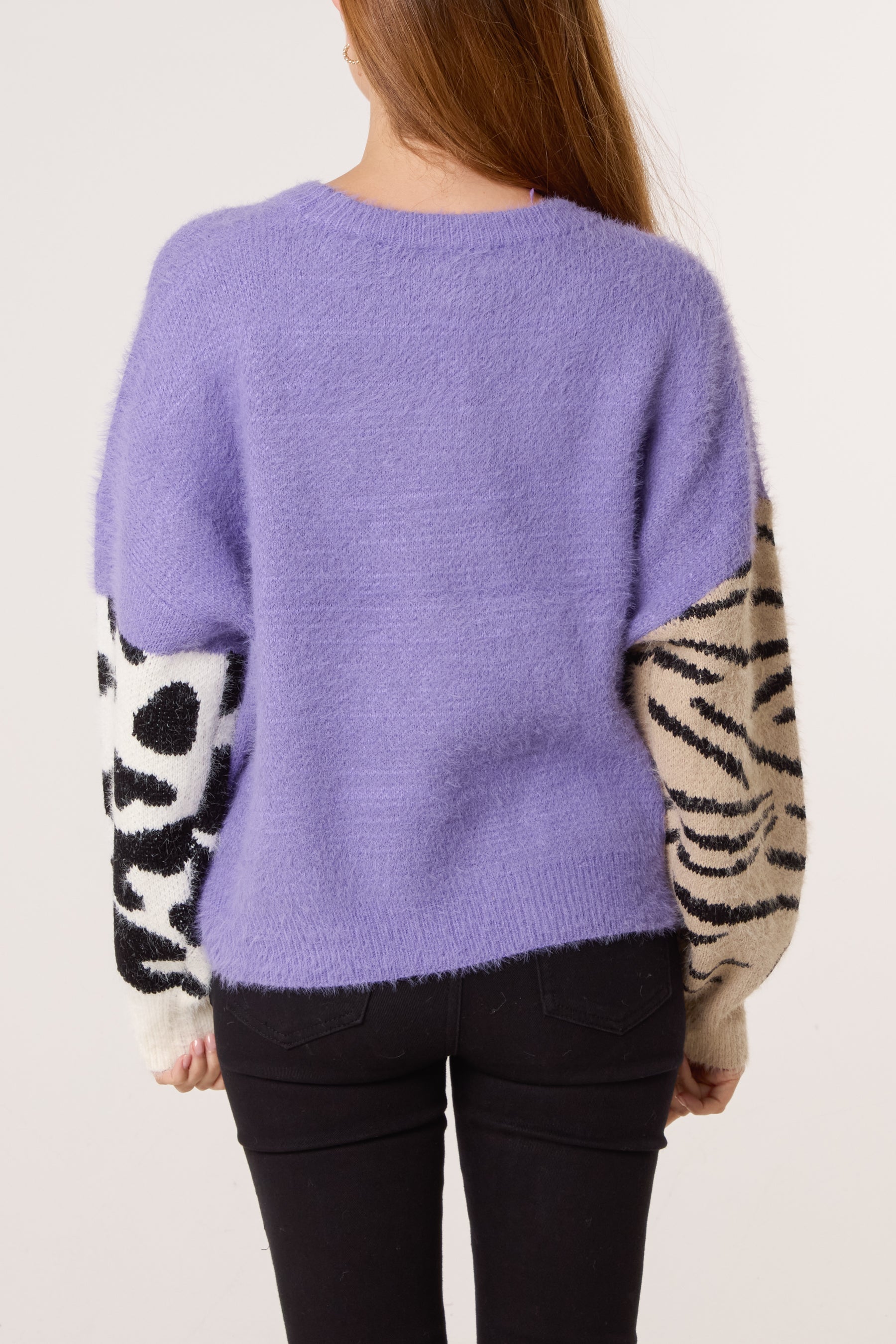 Multi Animal Design Knit Jumper