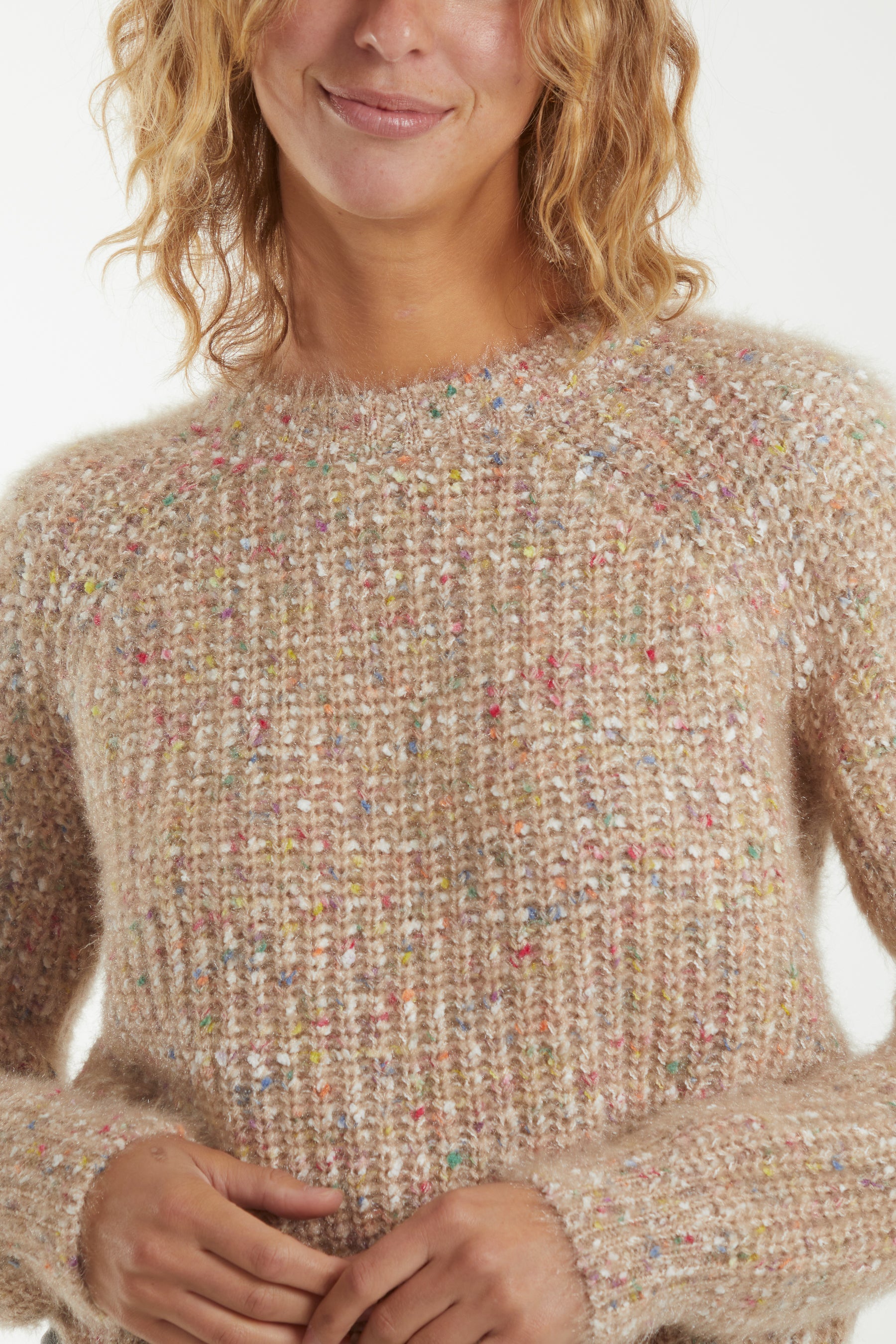 Space Dye Fluffy Knit Jumper