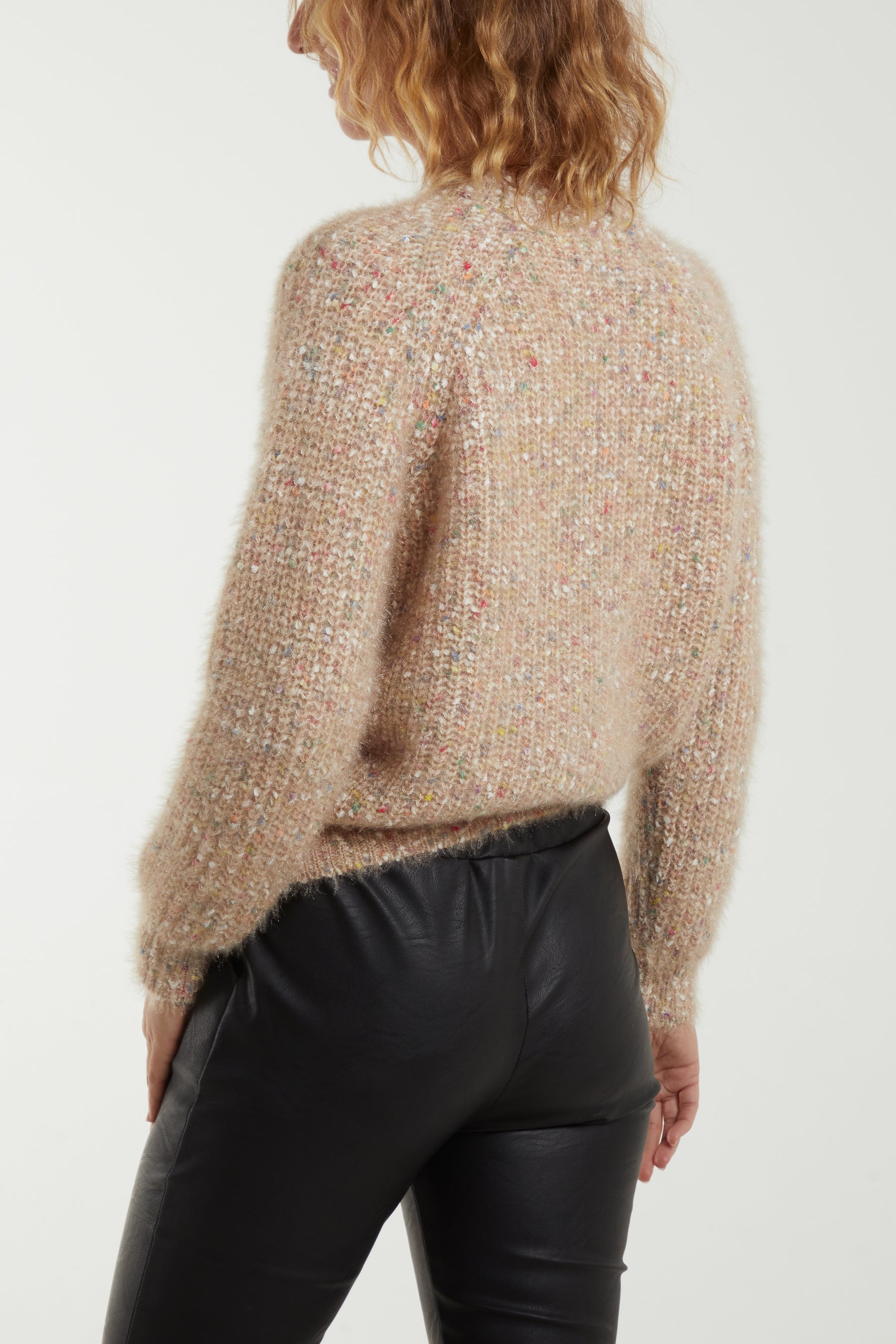 Space Dye Fluffy Knit Jumper