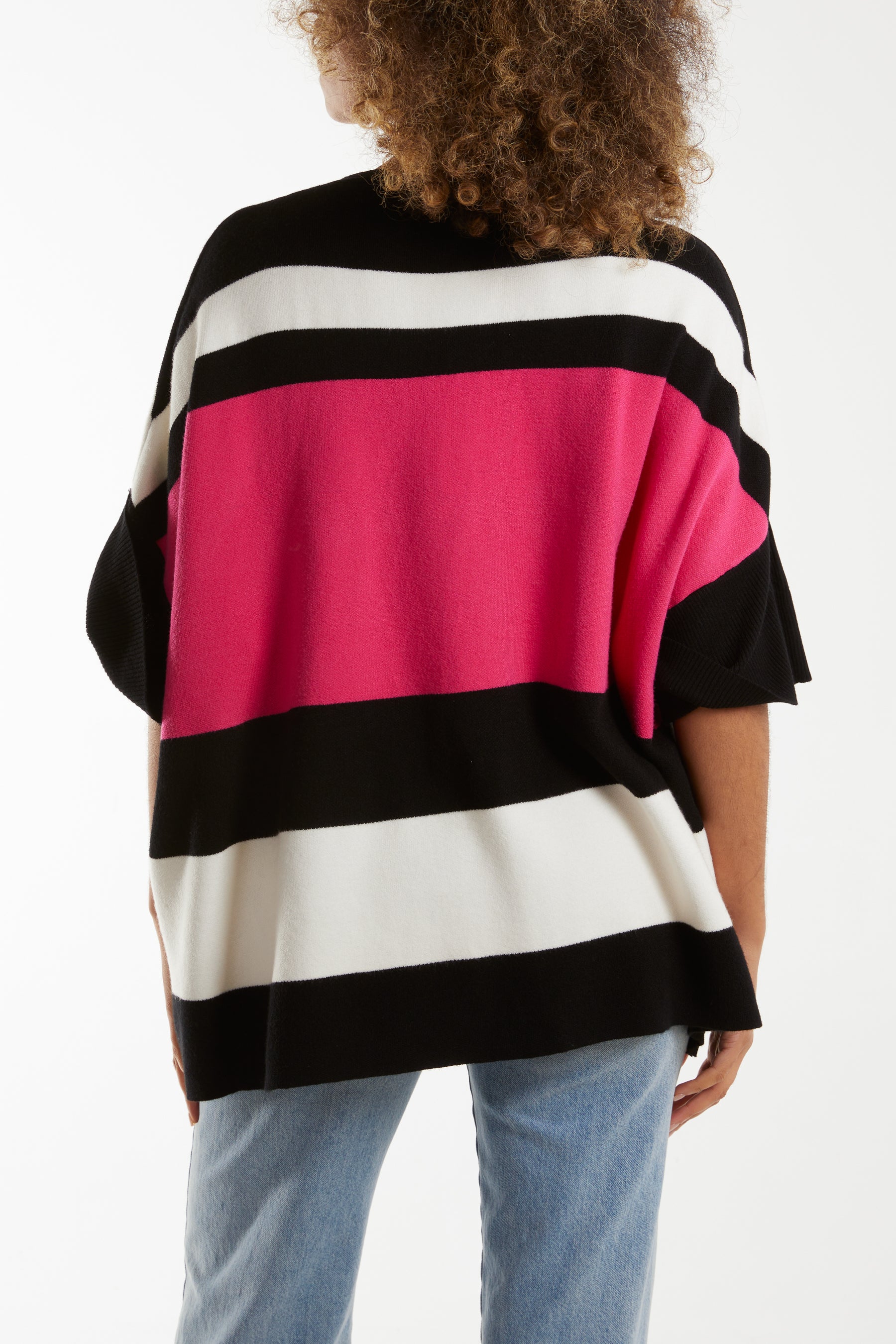 Colour Block Boxy Jumper