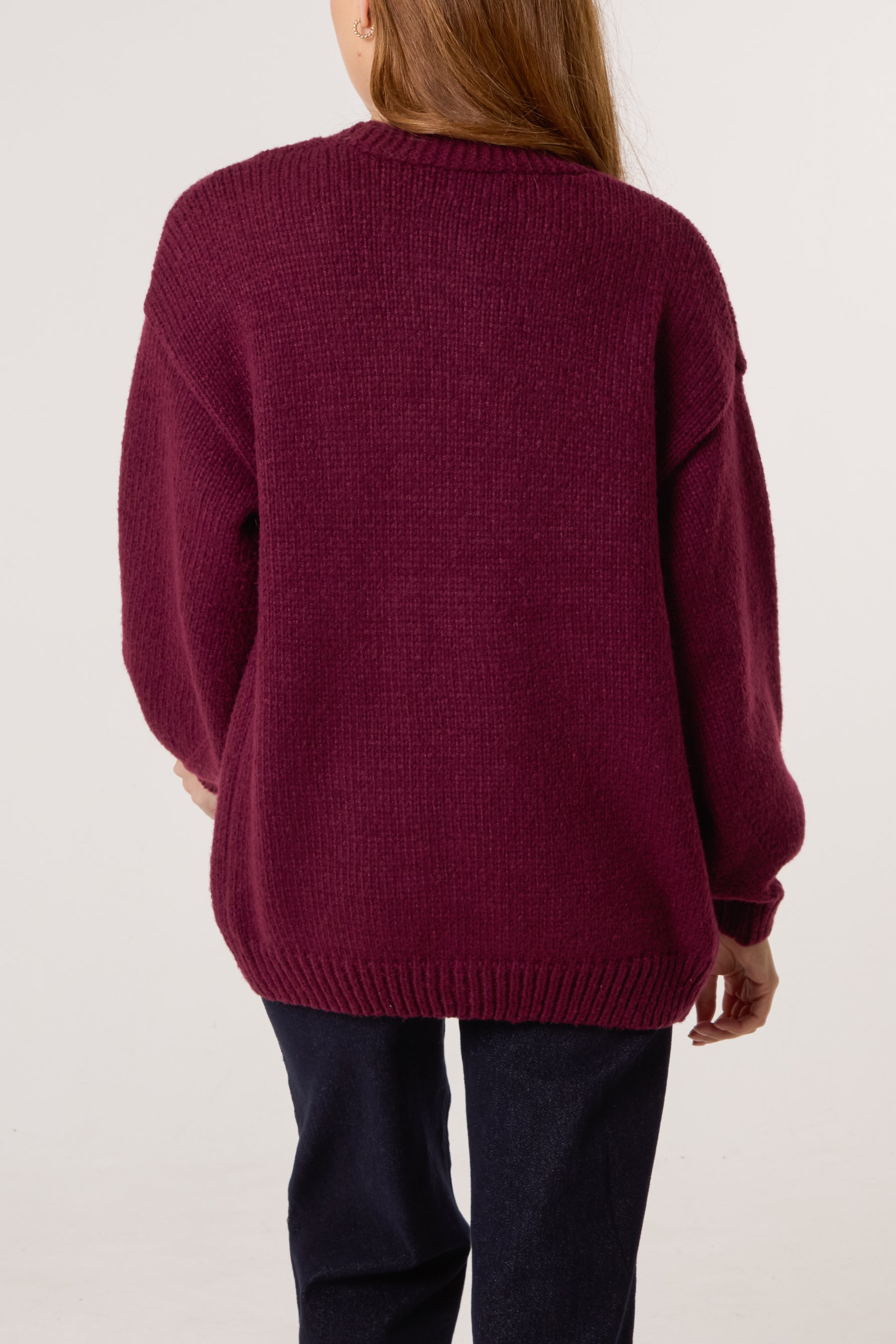 Flocking Daisy Open Knit Cardigan