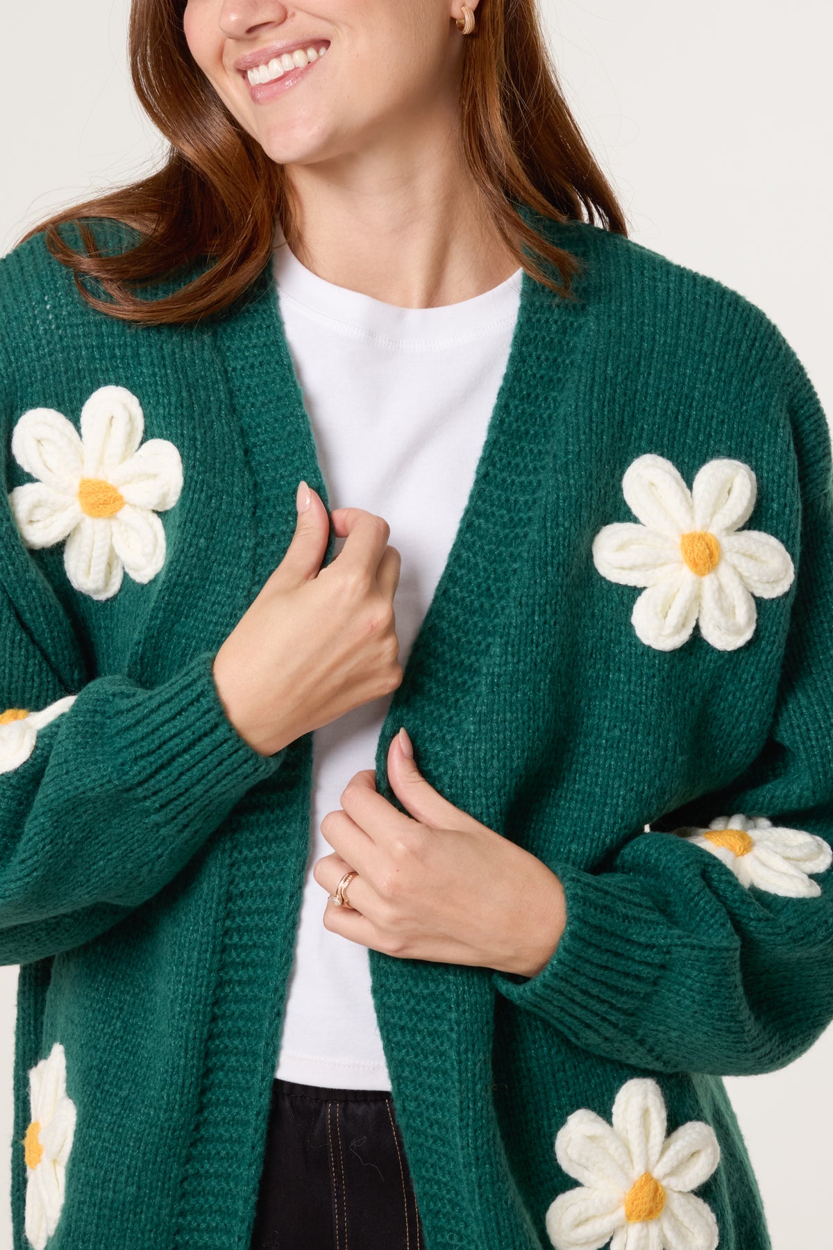 Flocking Daisy Open Knit Cardigan (New Colours)