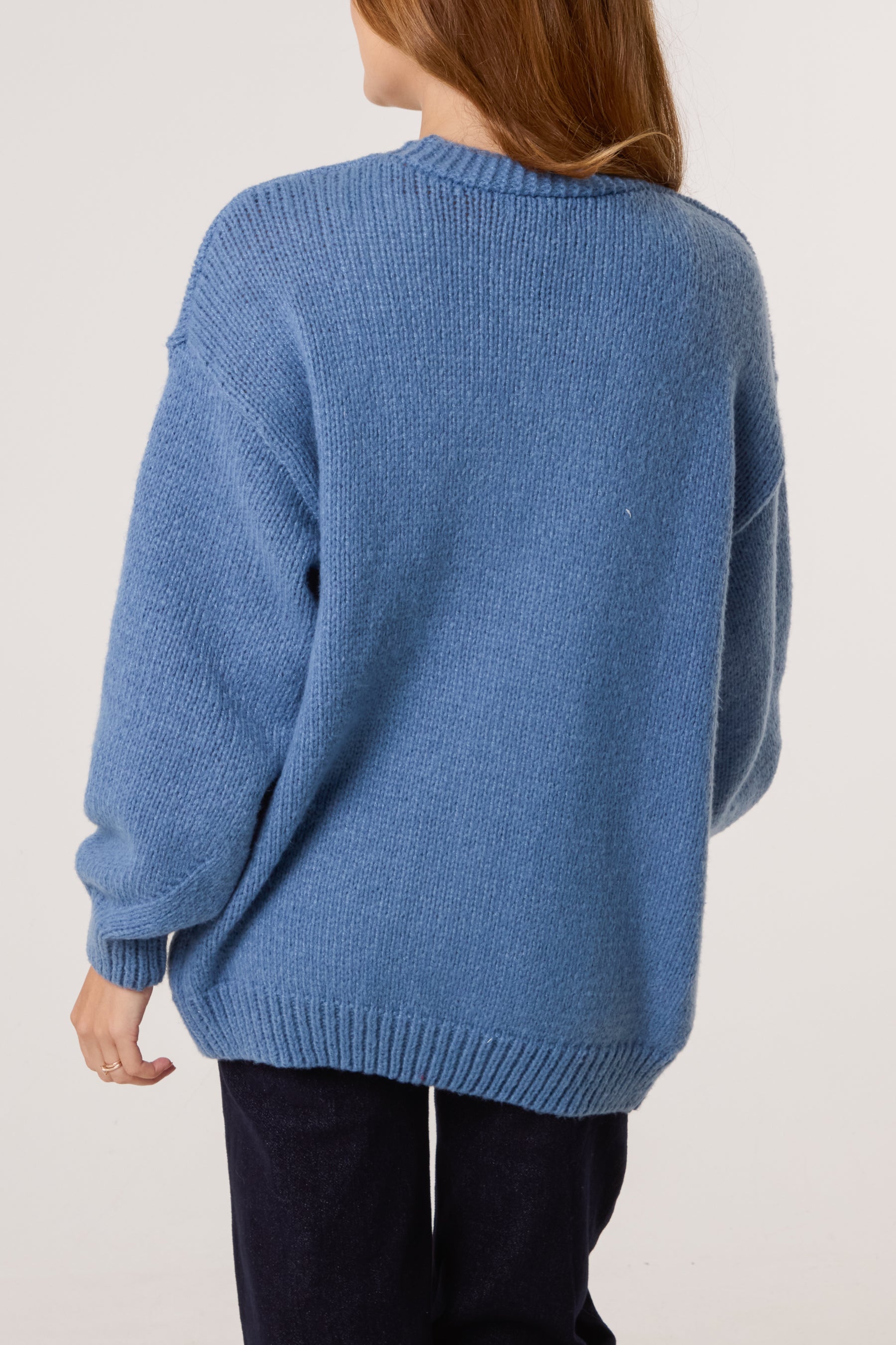 Flocking Daisy Open Knit Cardigan