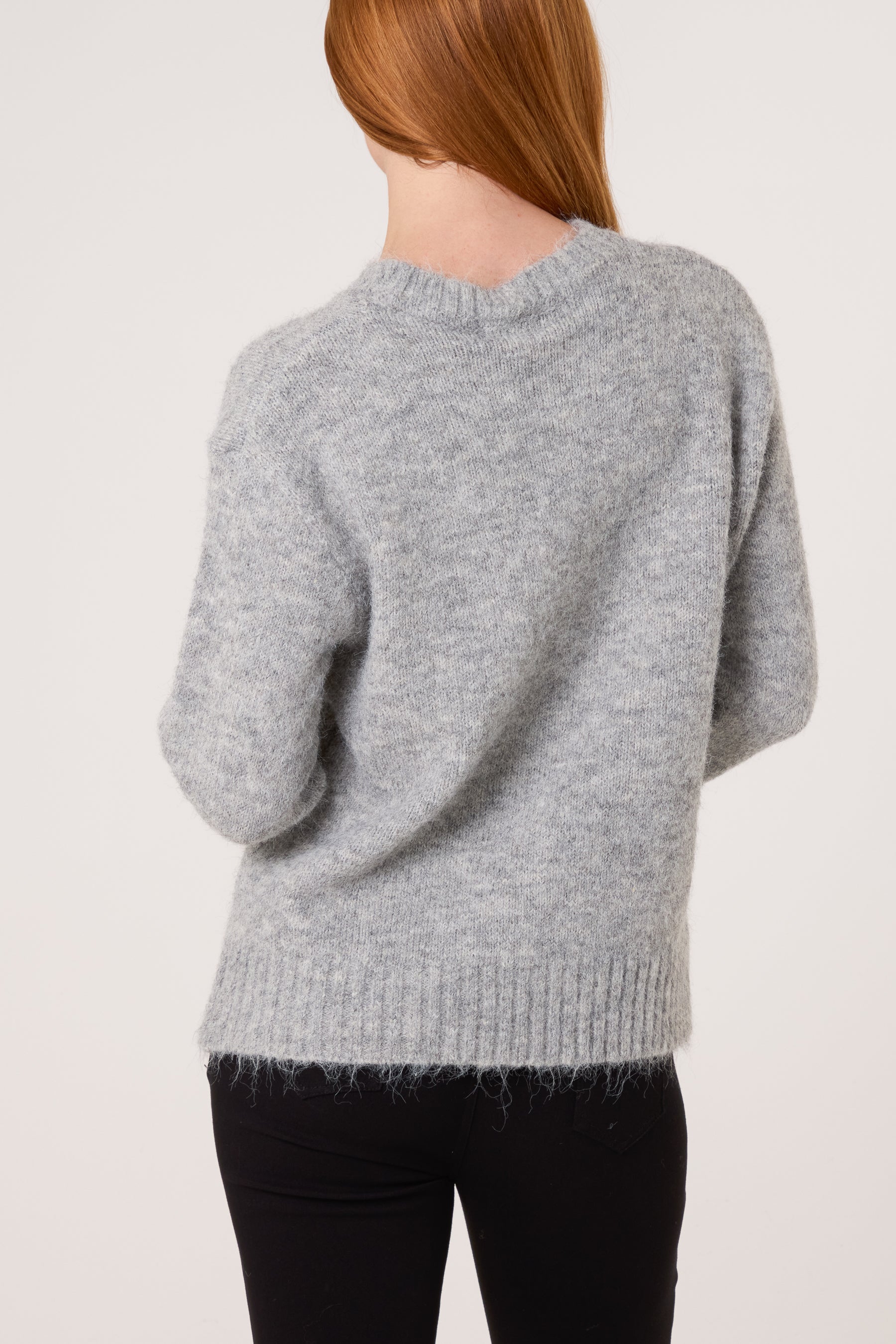 Embellished Heart Knit Jumper