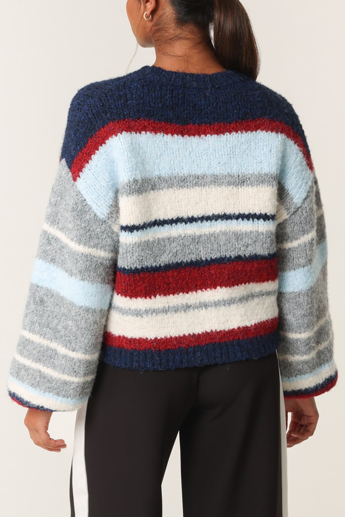Colourful Striped Knitted Jumper