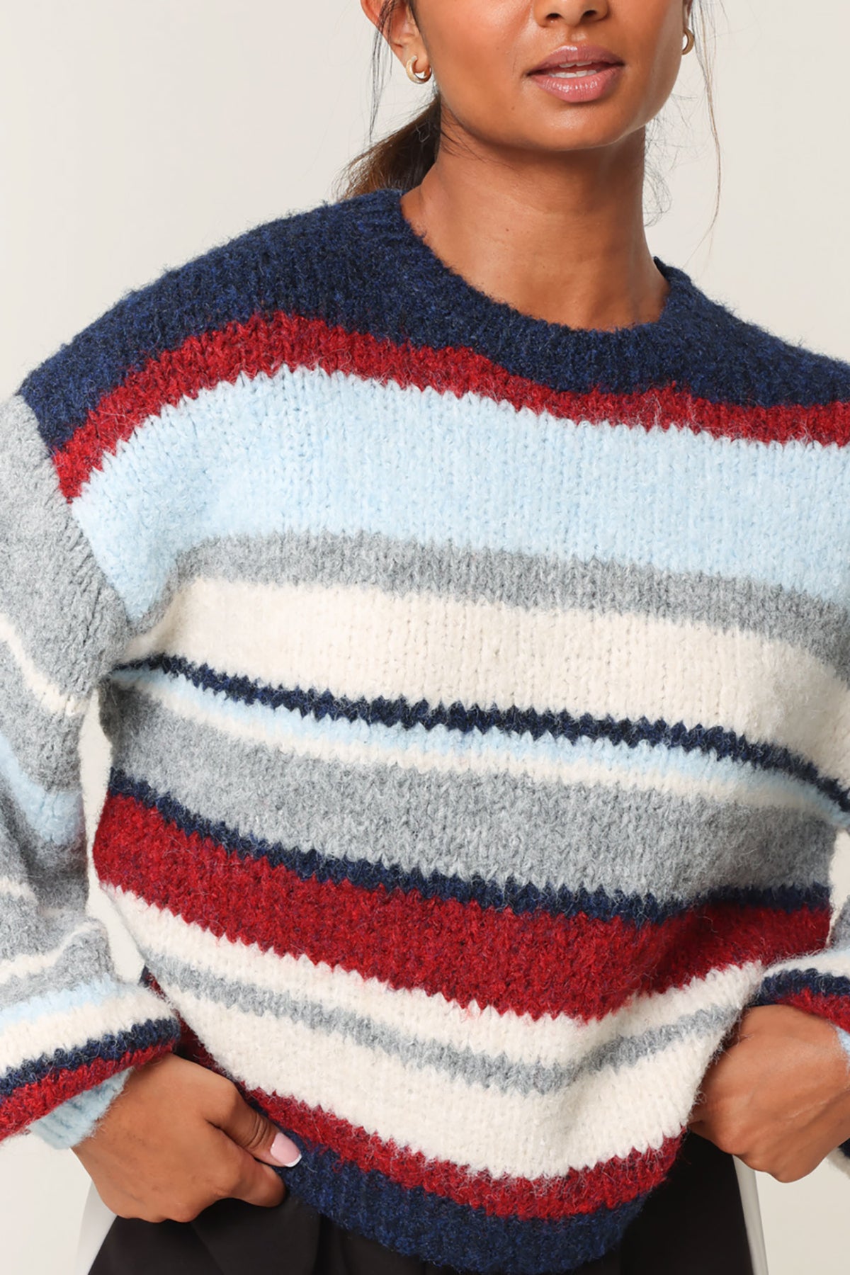 Colourful Striped Knitted Jumper