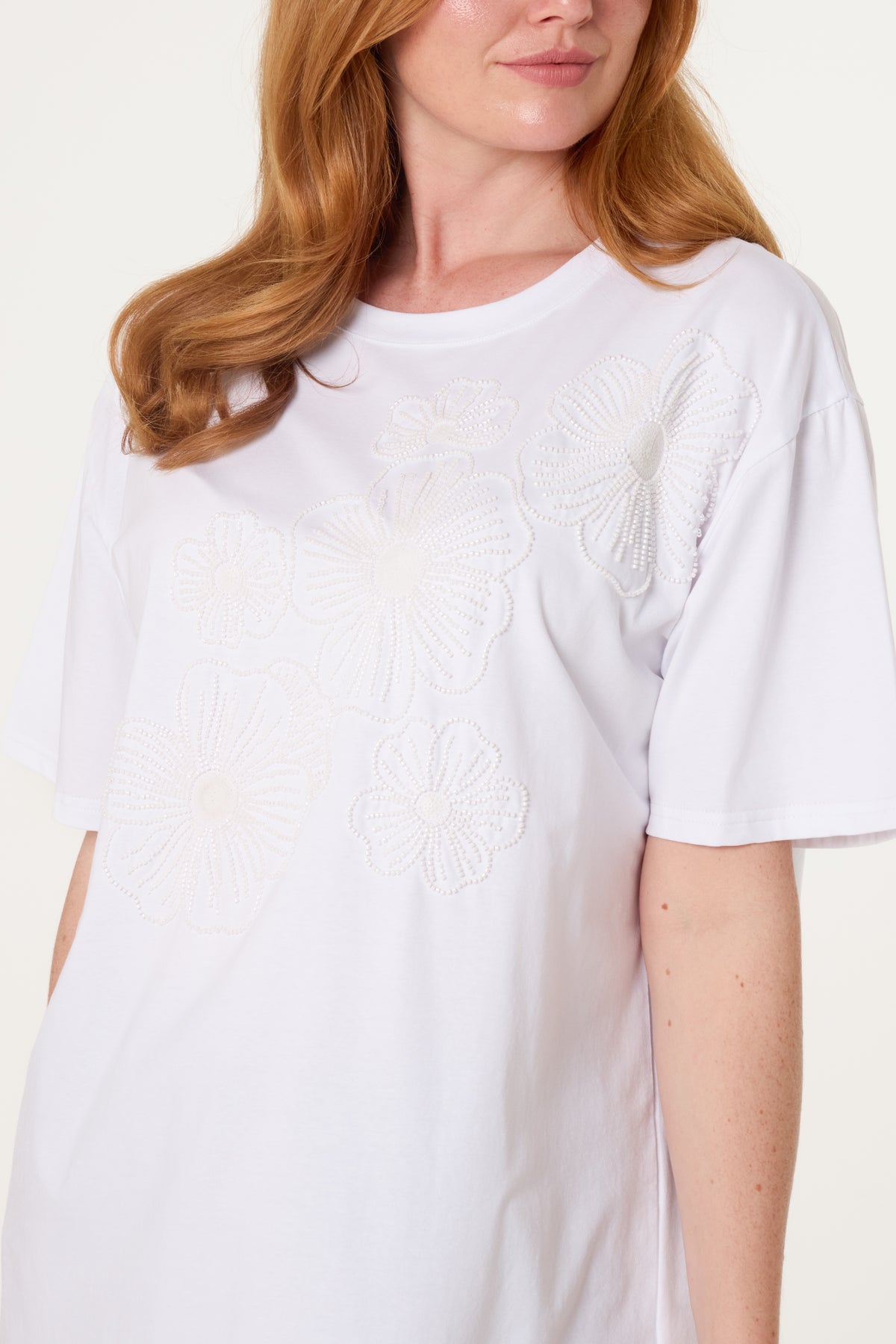 Floral Embellished T-Shirt