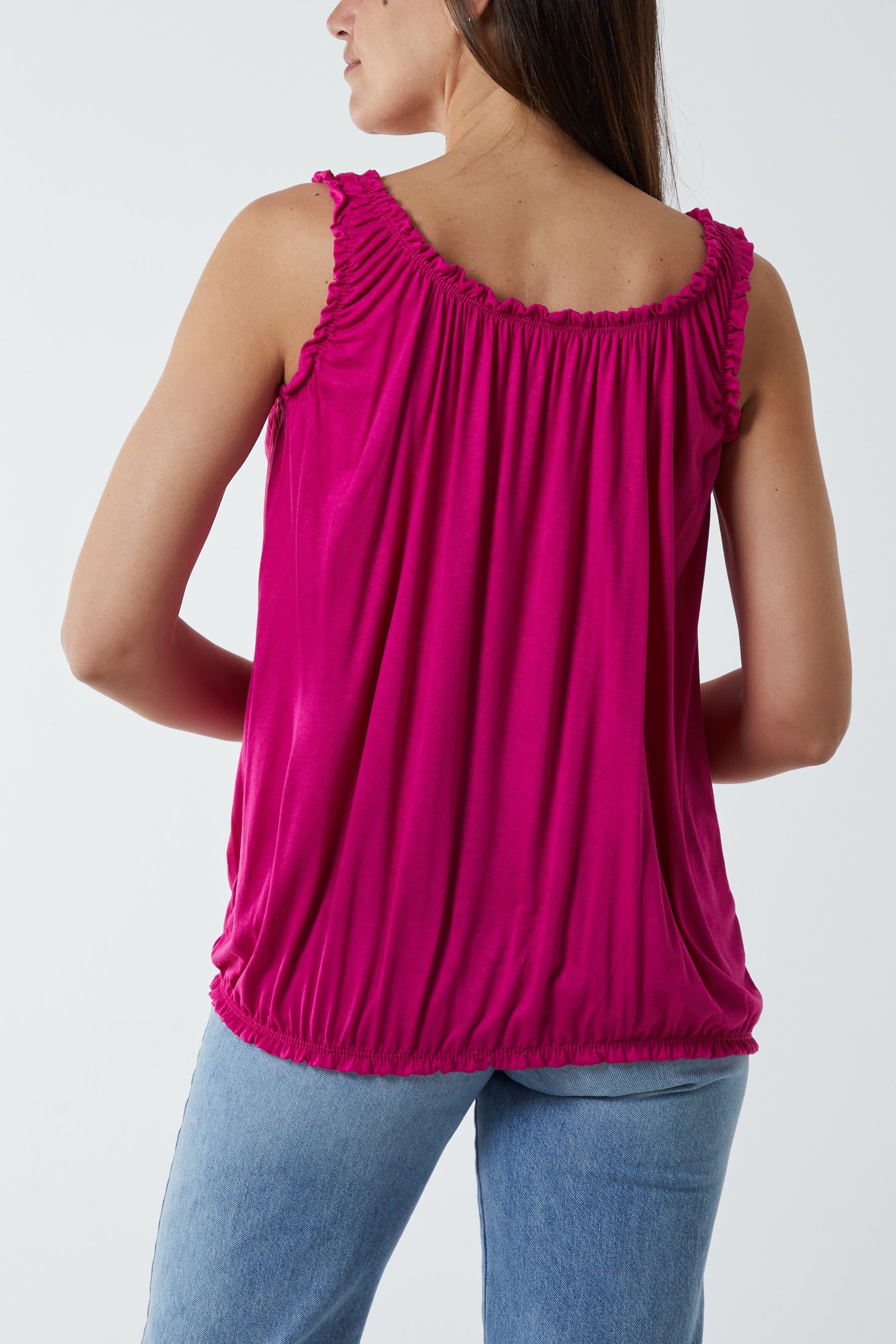 Balloon Frill Vest Top