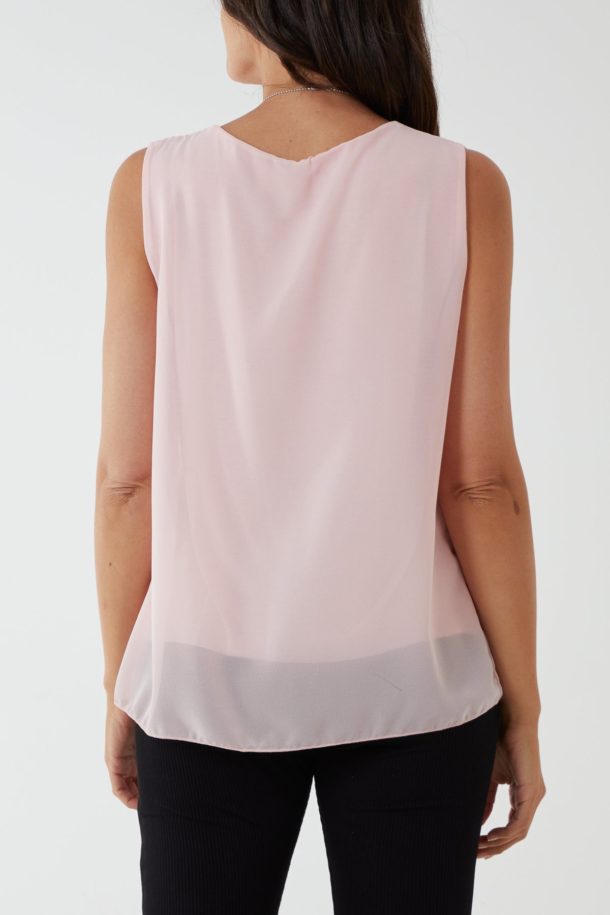 Pleated Necklace Vest