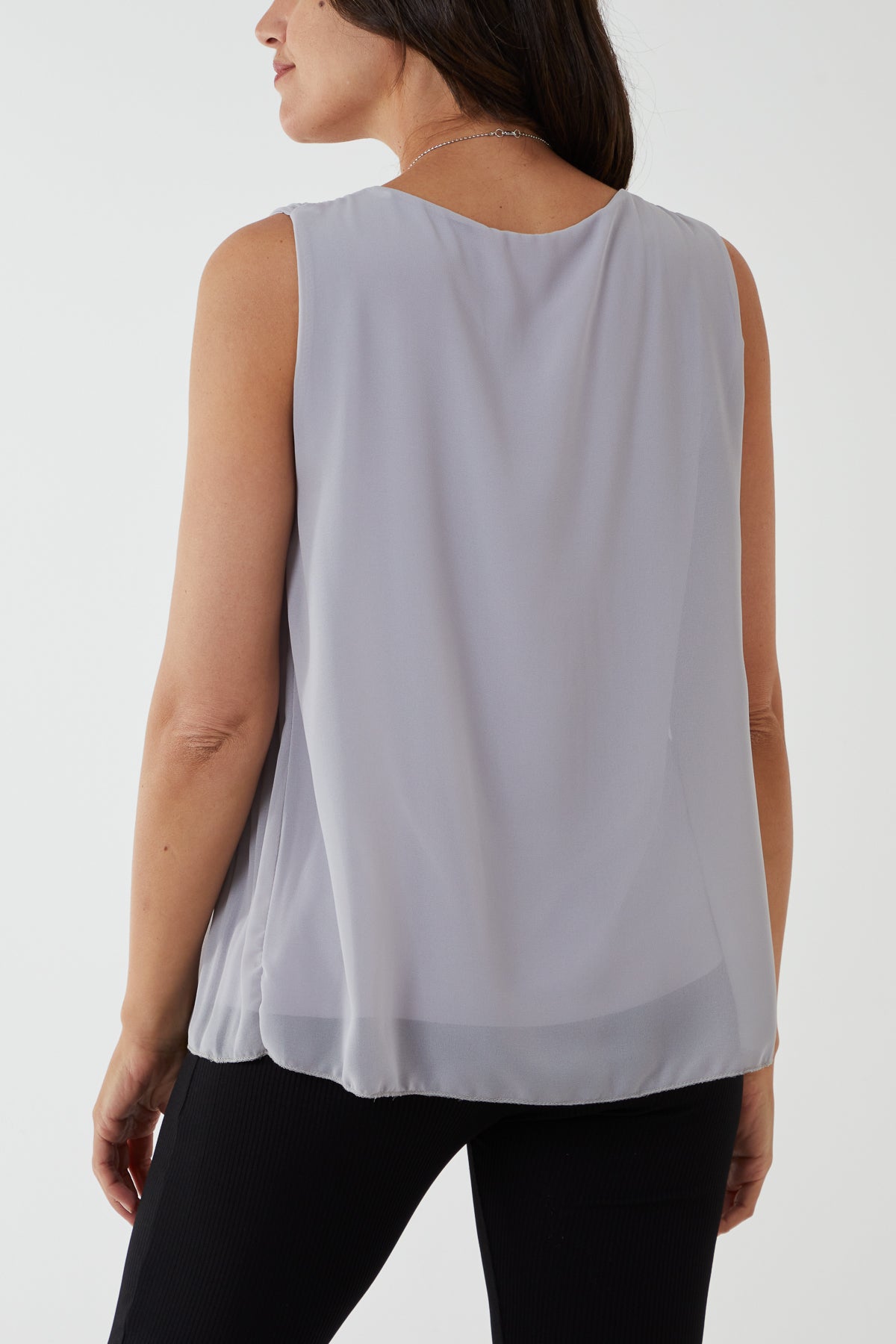 Pleated Necklace Vest
