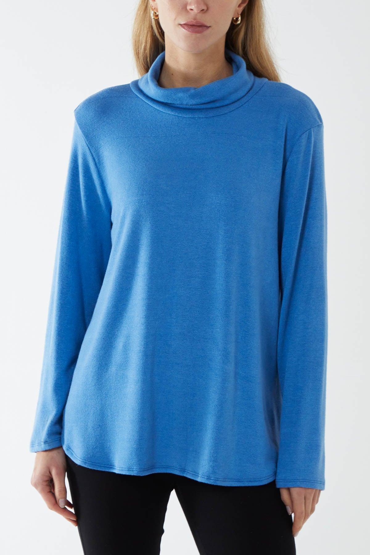 Roll Neck Fine Knit Jumper