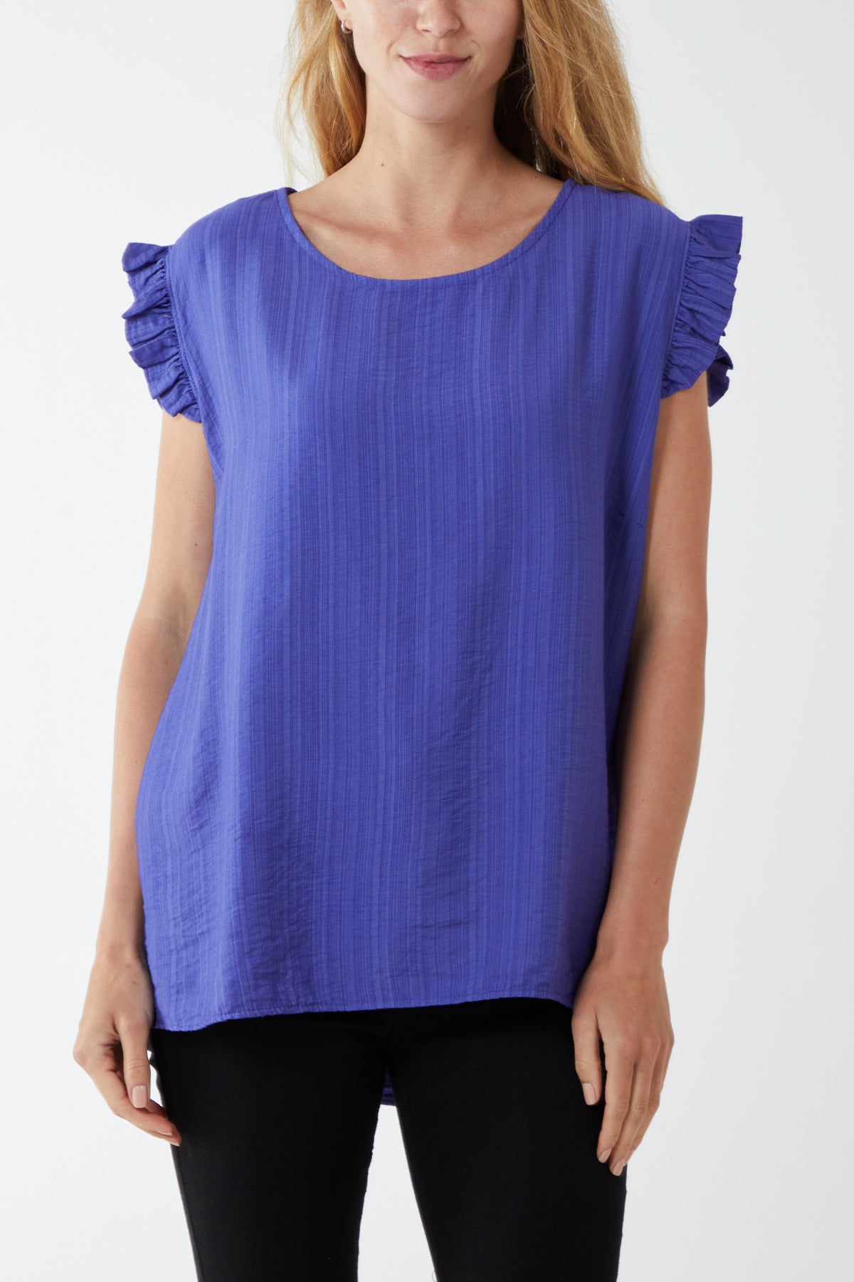 Linen Look Top Back Button