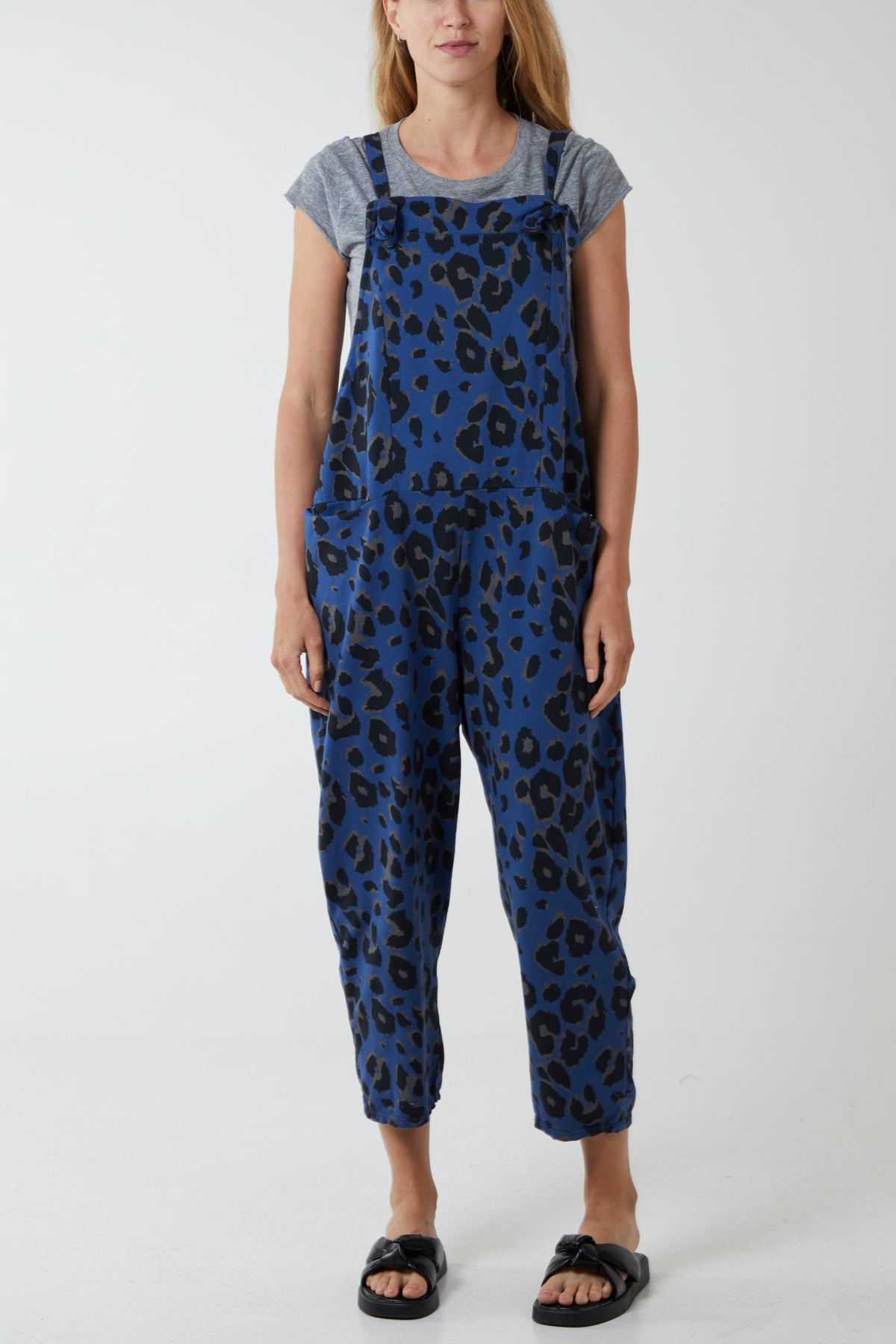 Leopard Print Dungarees