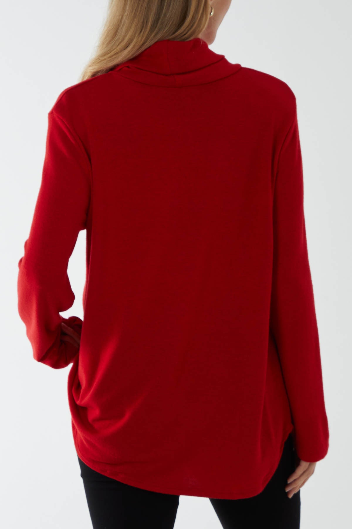 Roll Neck Fine Knit Jumper