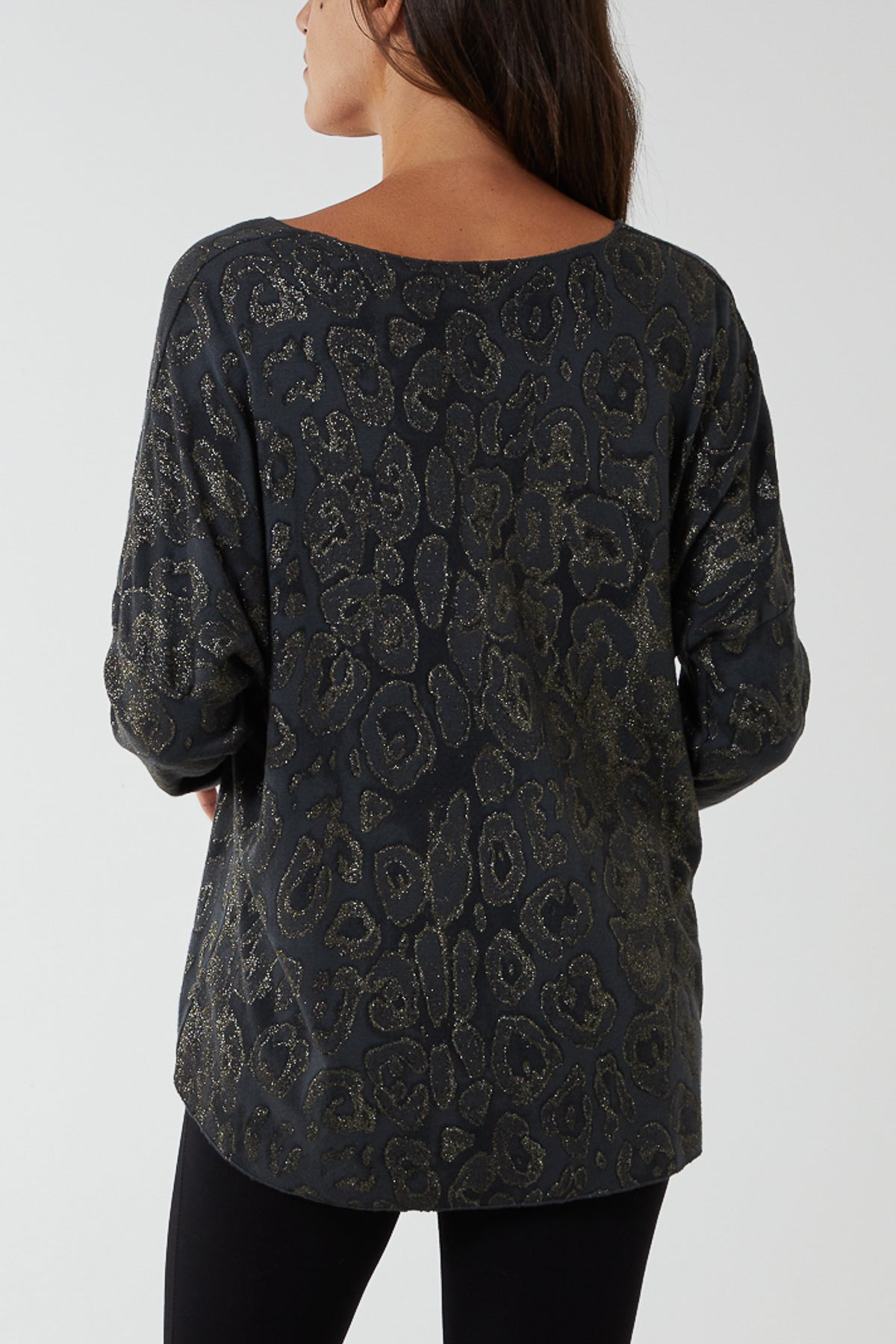 Shimmer Animal Print Top