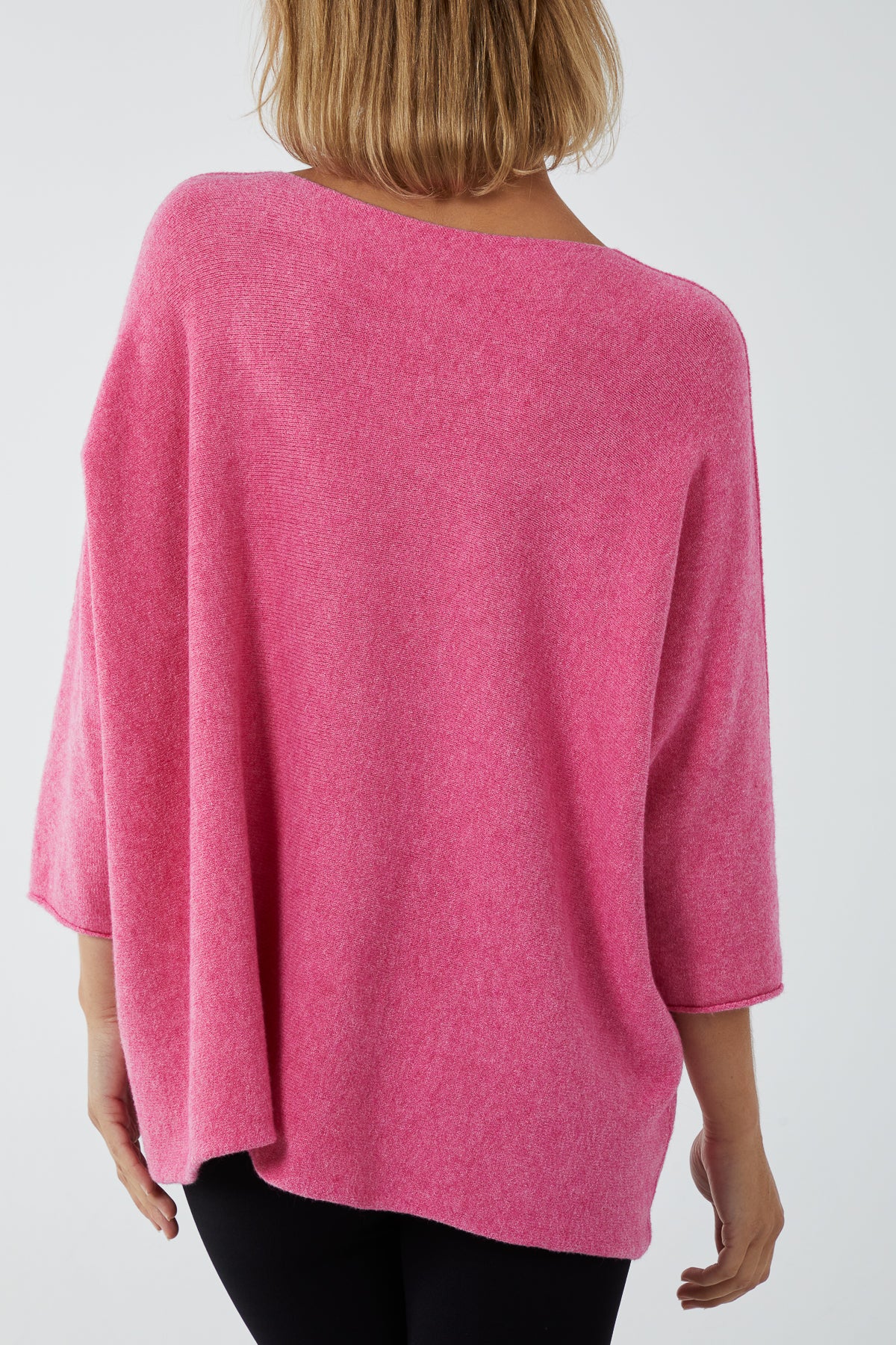 V-Neck Oversized Fine Knit Jumper