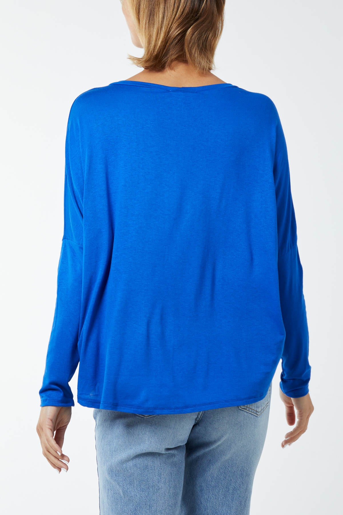 Basic Long Sleeve High Low Top