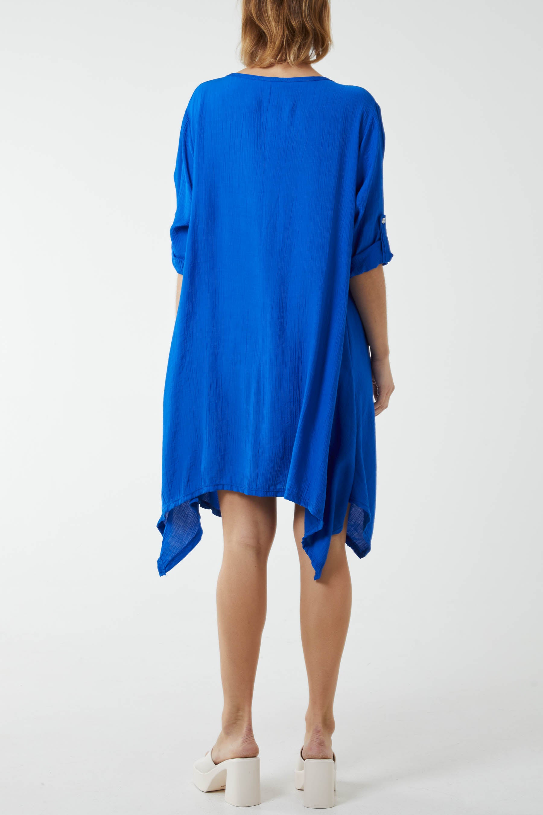 Asymmetric Hem Tunic Dress