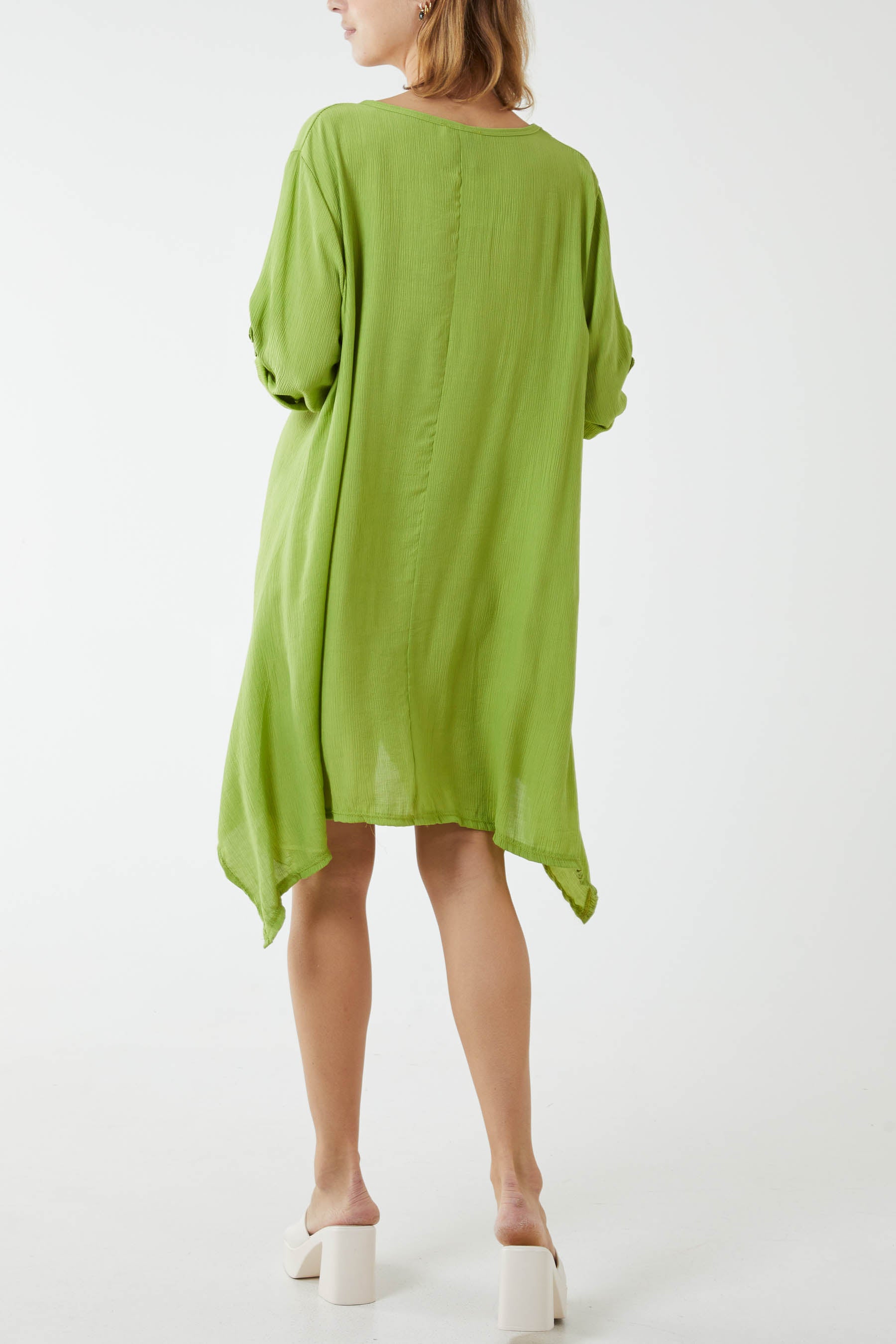 Asymmetric Hem Tunic Dress