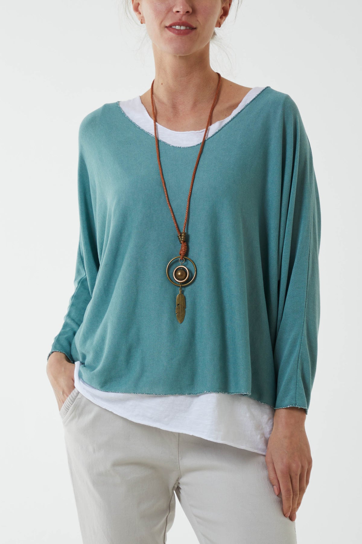 Necklace Double Layer Top