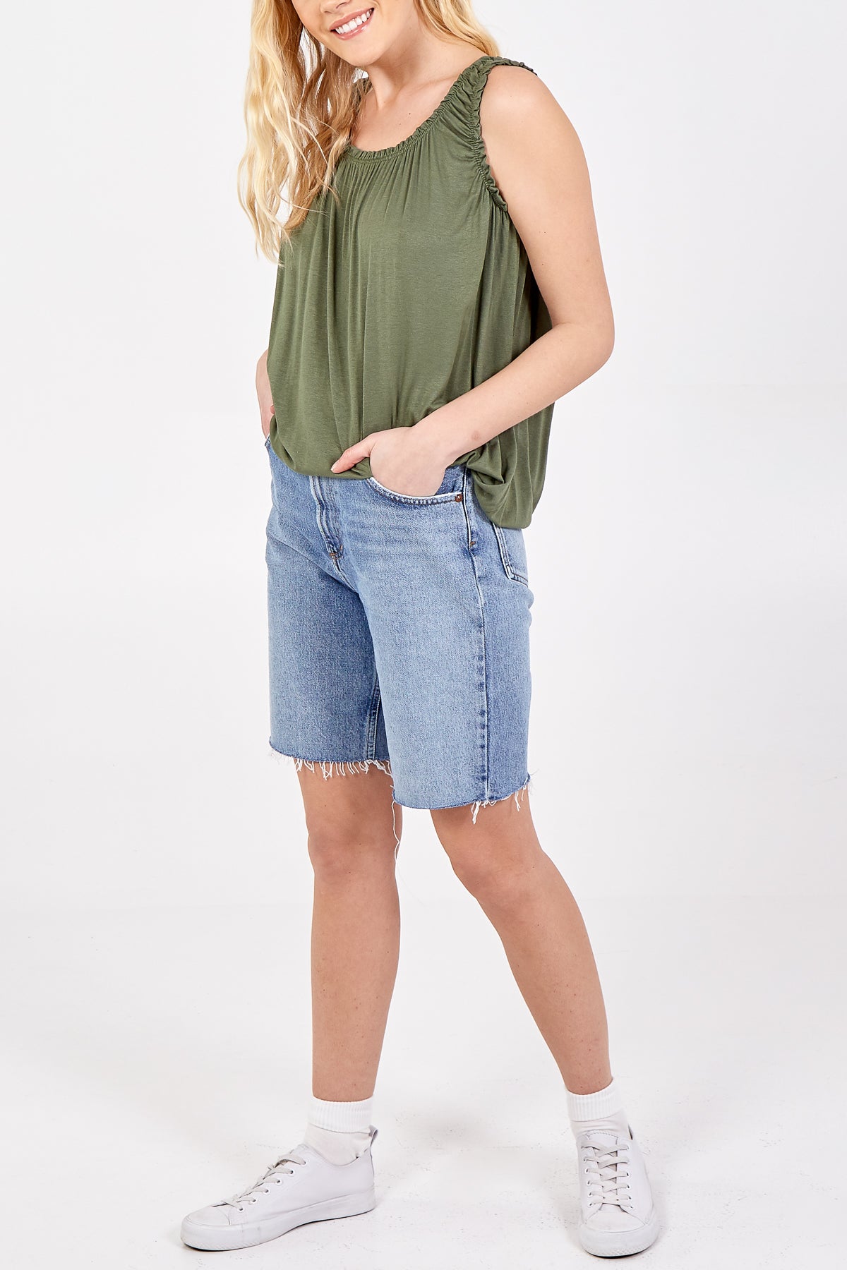 Balloon Frill Vest Top