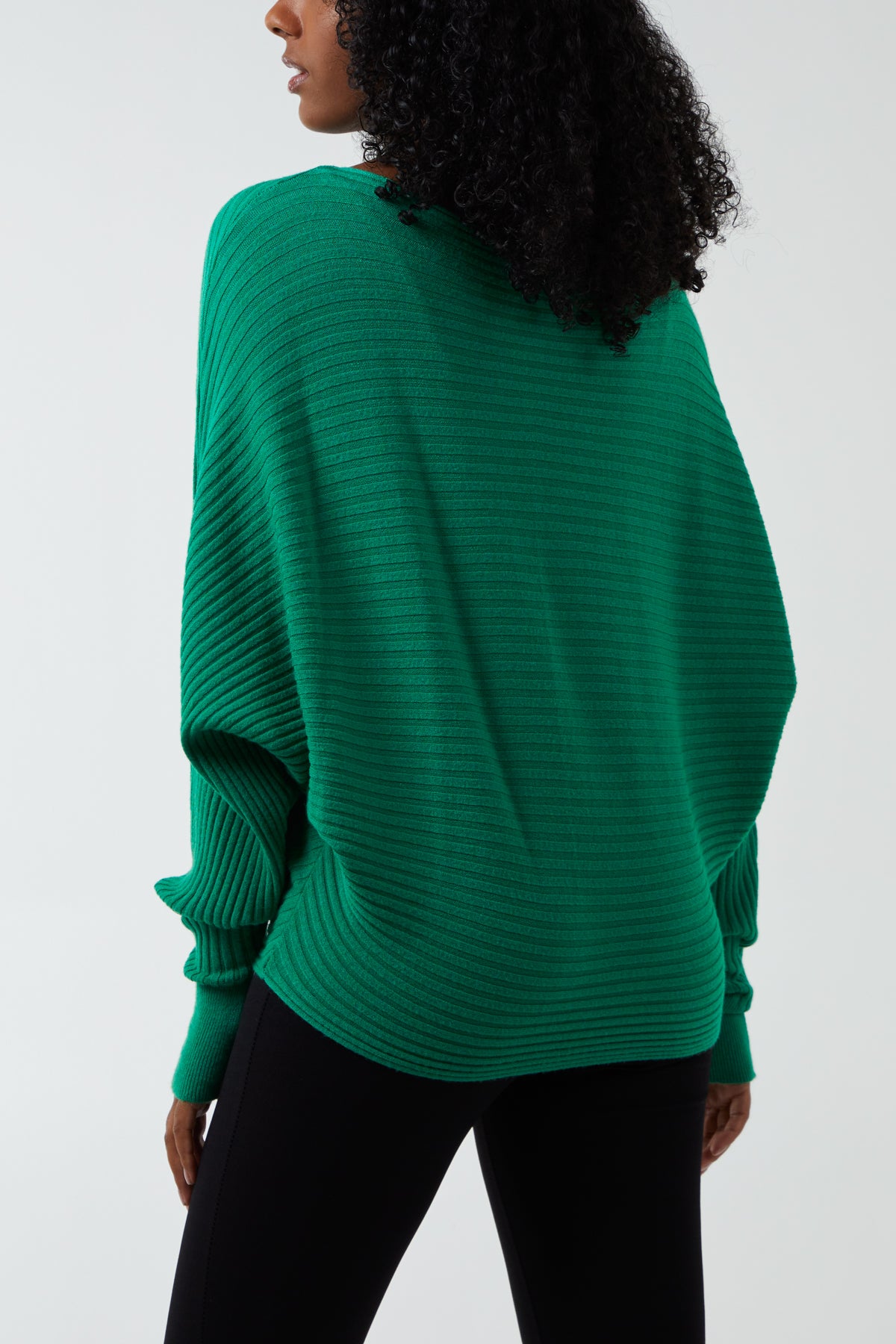 Batwing Ribbed Jumper