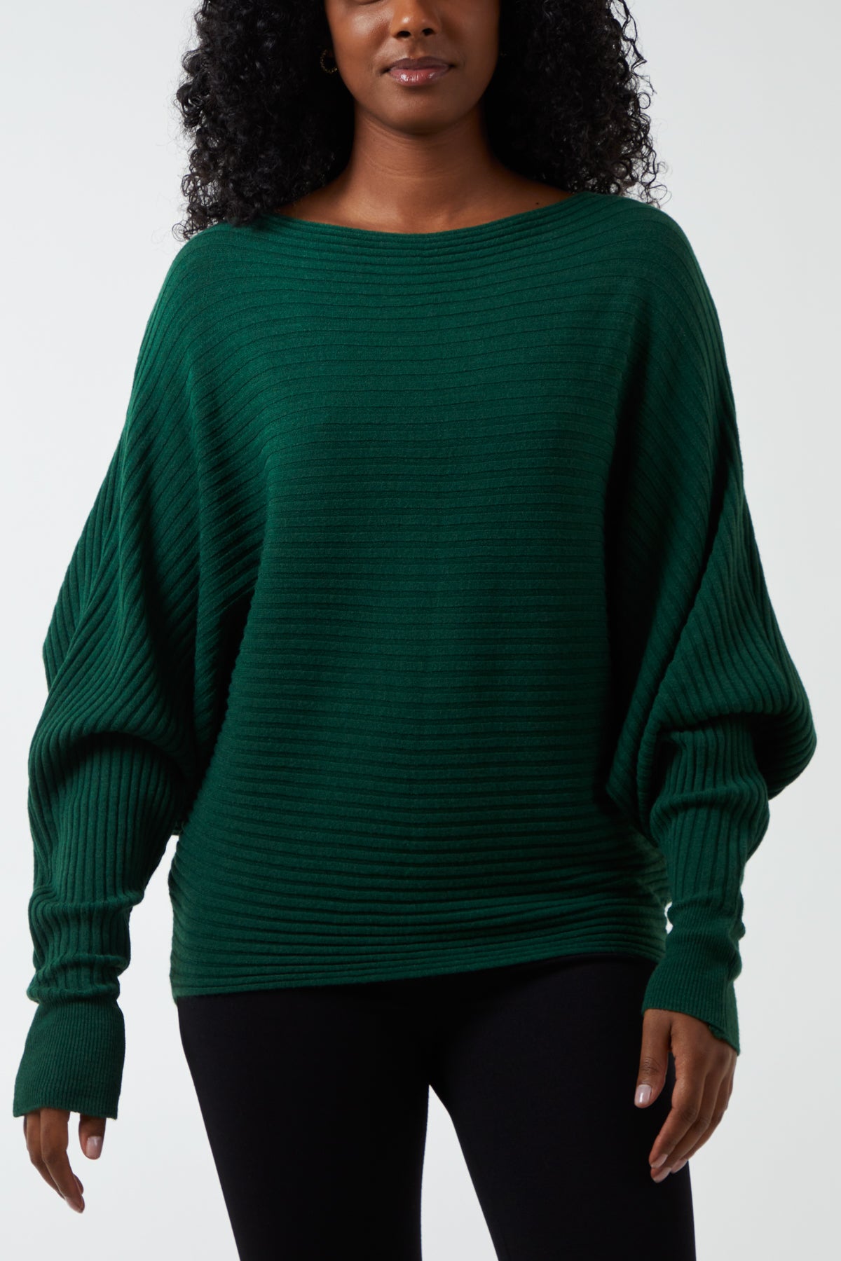 Batwing Ribbed Jumper