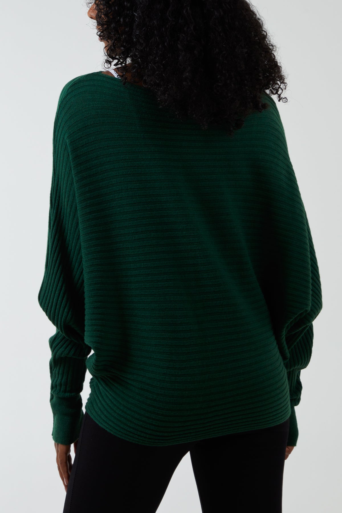Batwing Ribbed Jumper