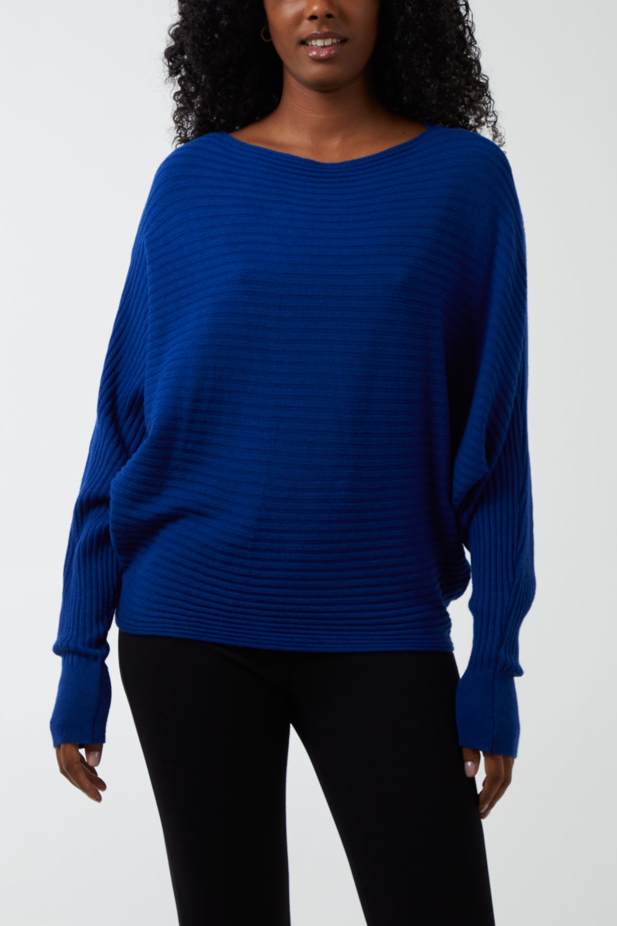 Batwing Ribbed Jumper