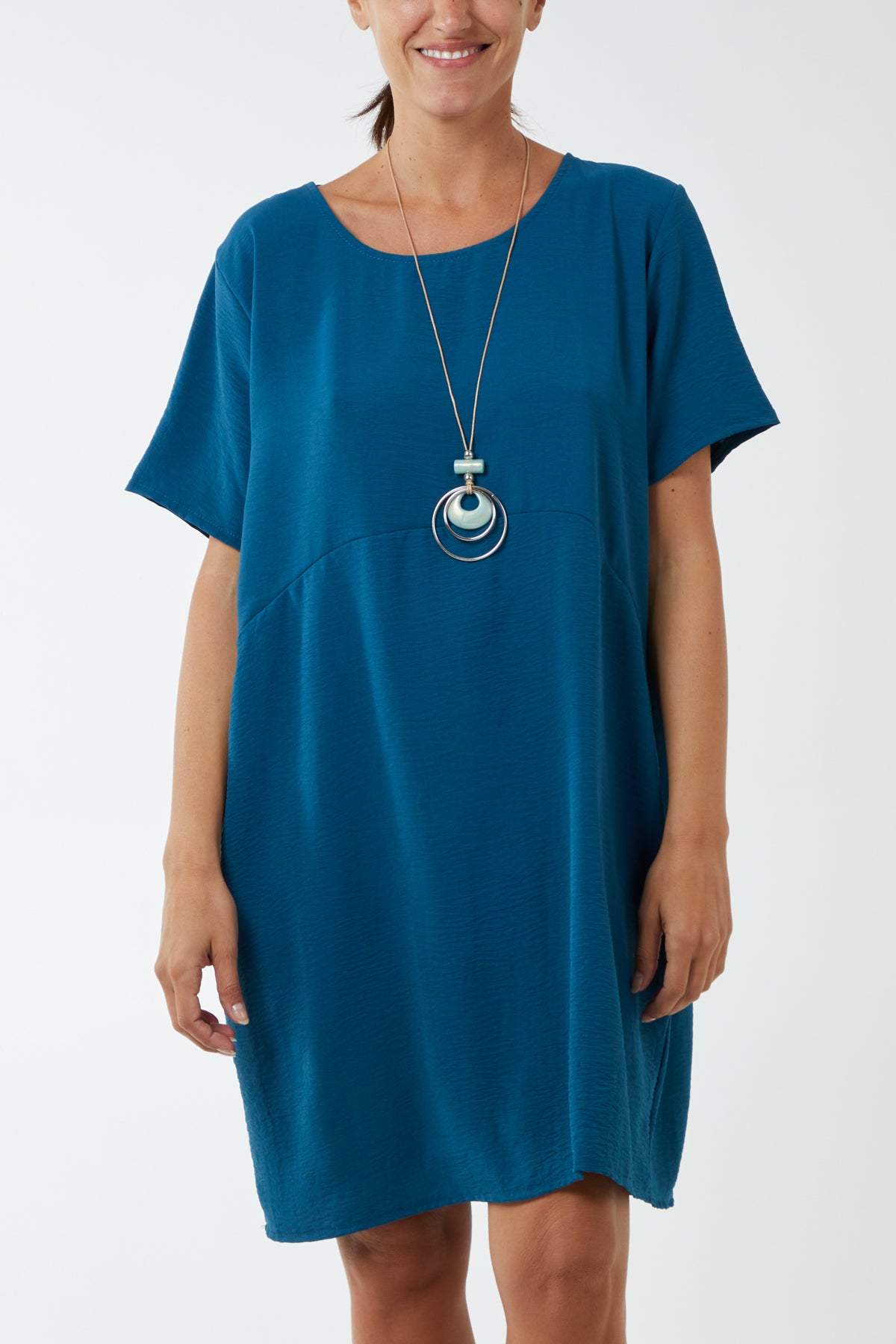 Cocoon Necklace Midi Dress