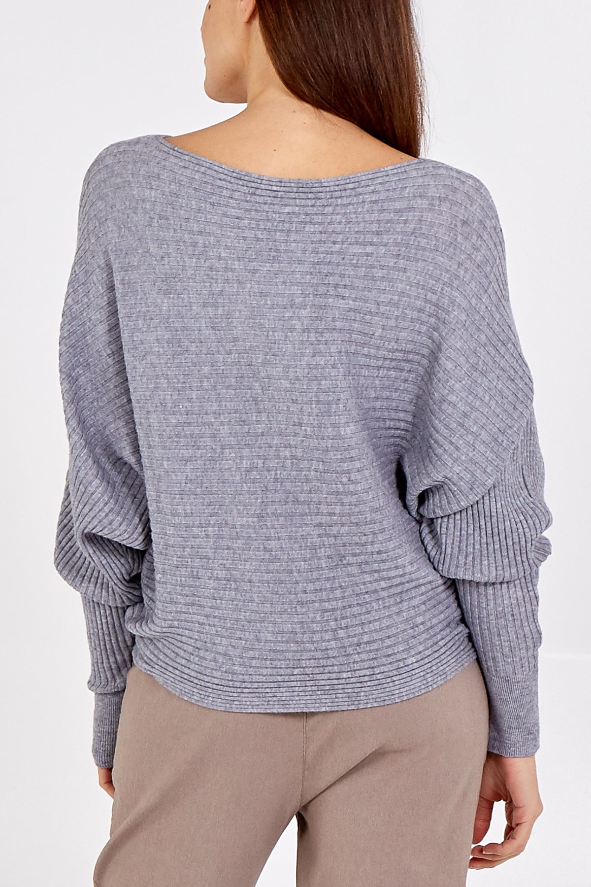 Batwing Ribbed Jumper