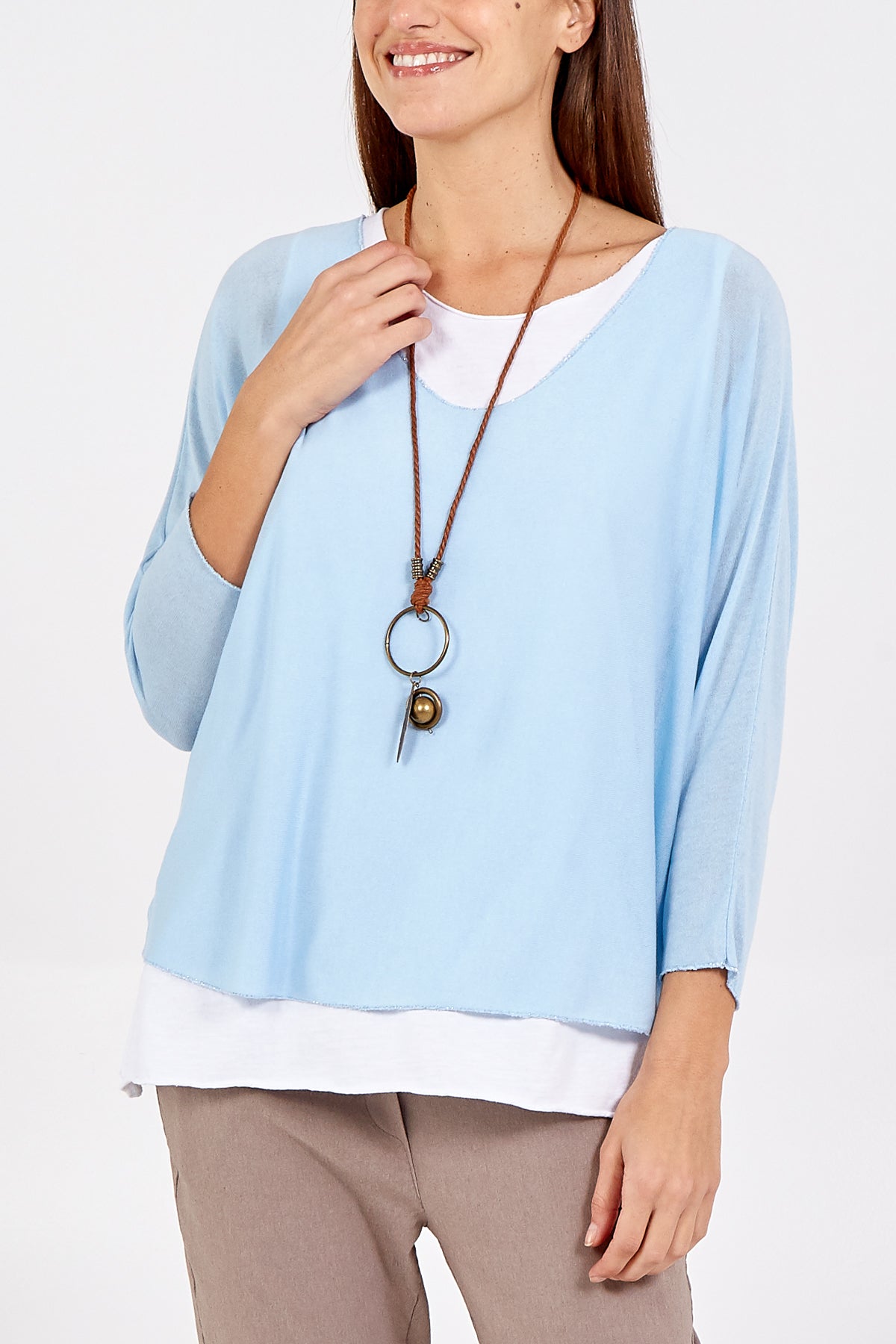 Necklace Double Layer Top