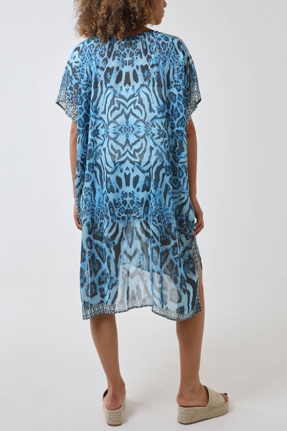 Animal Print Long Kaftan