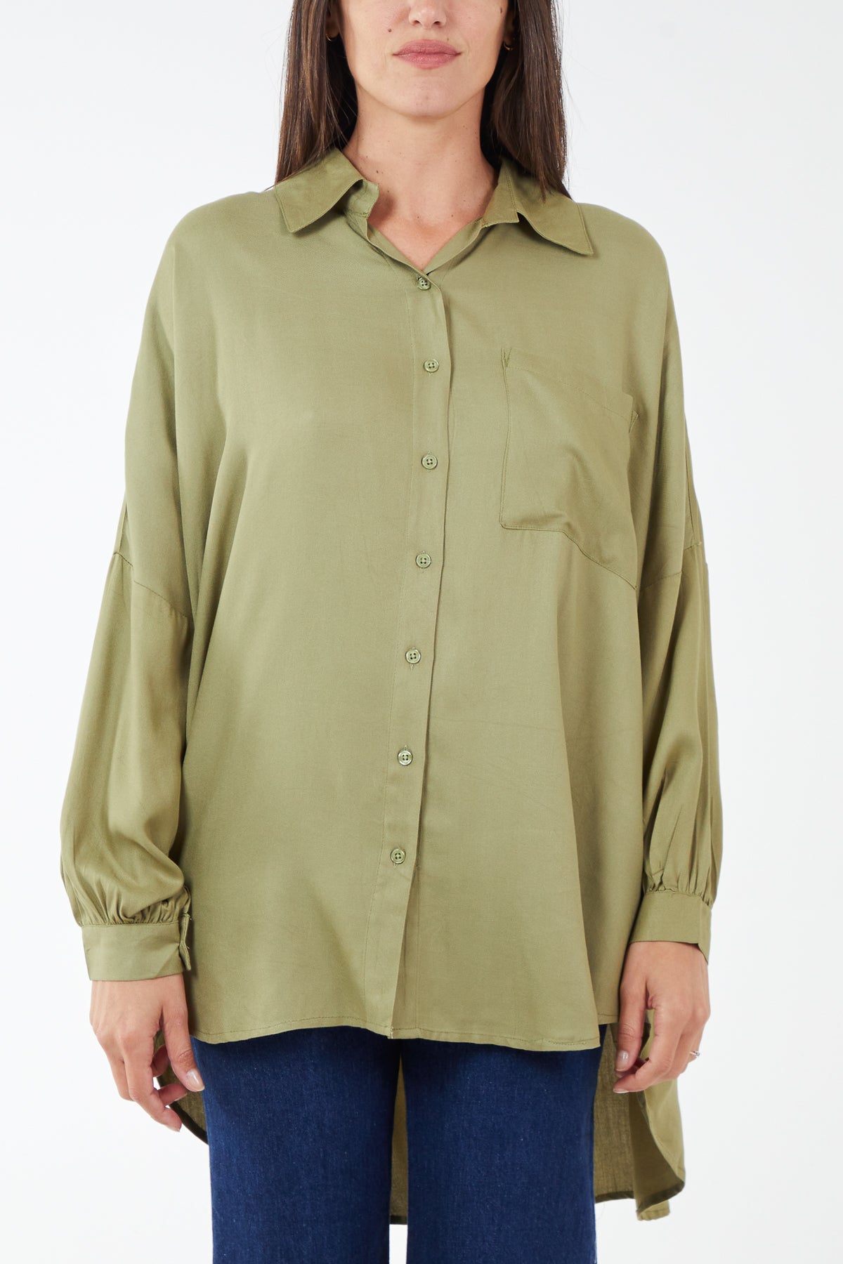 Oversized High Low Shirt