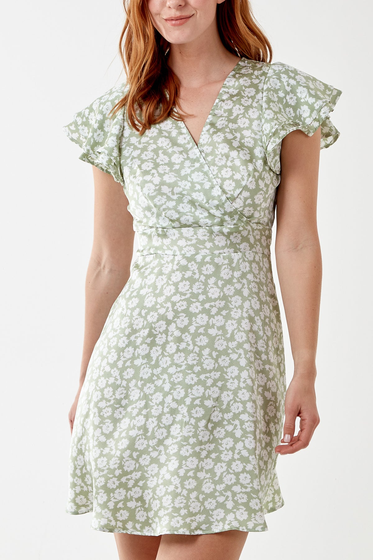 Double frill outlet dress