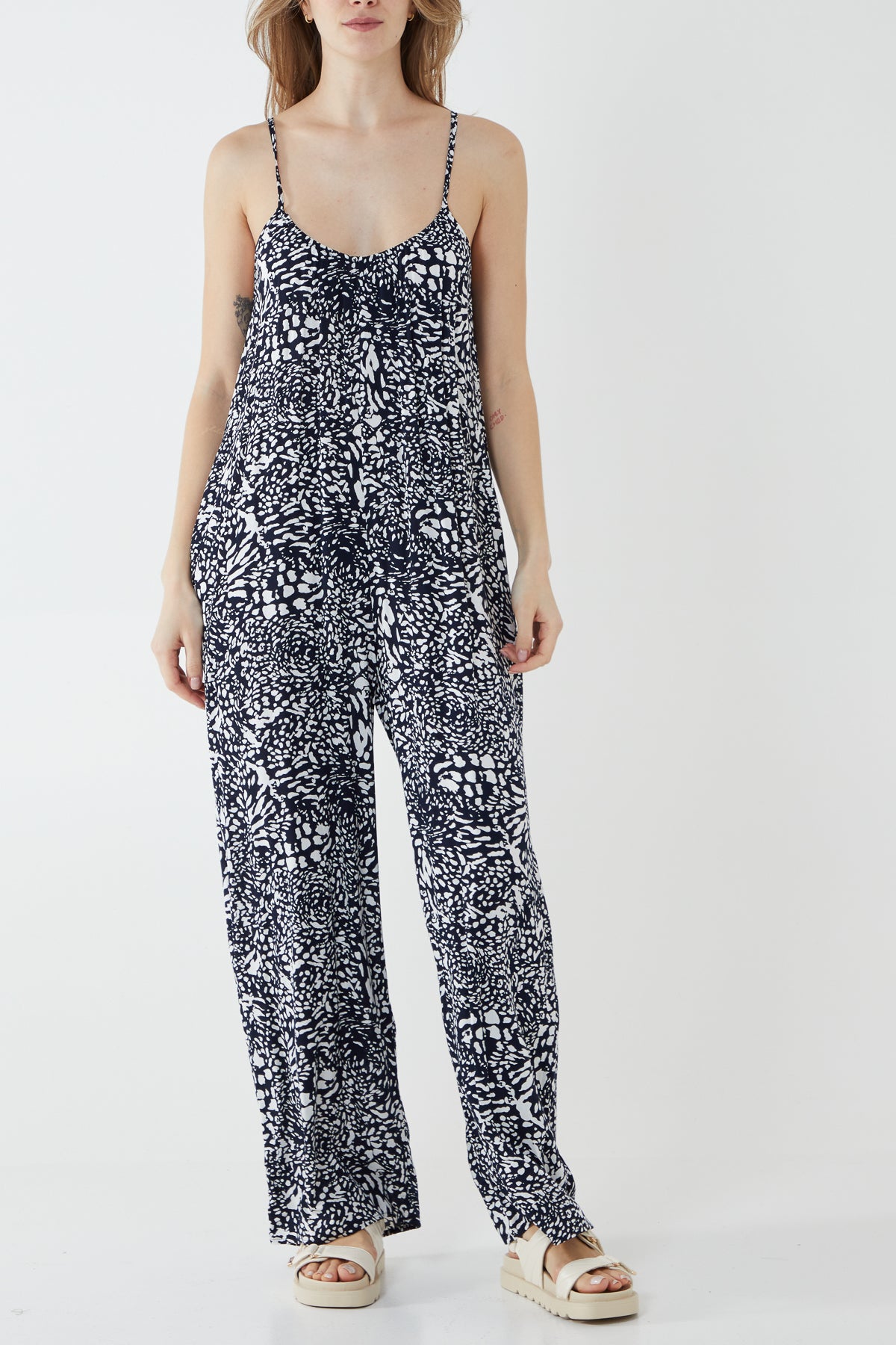 Animal Print Andy Pandy Cami Jumpsuit