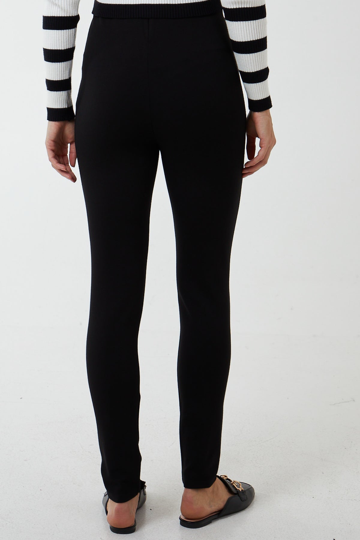 High Waisted Button Front Legging
