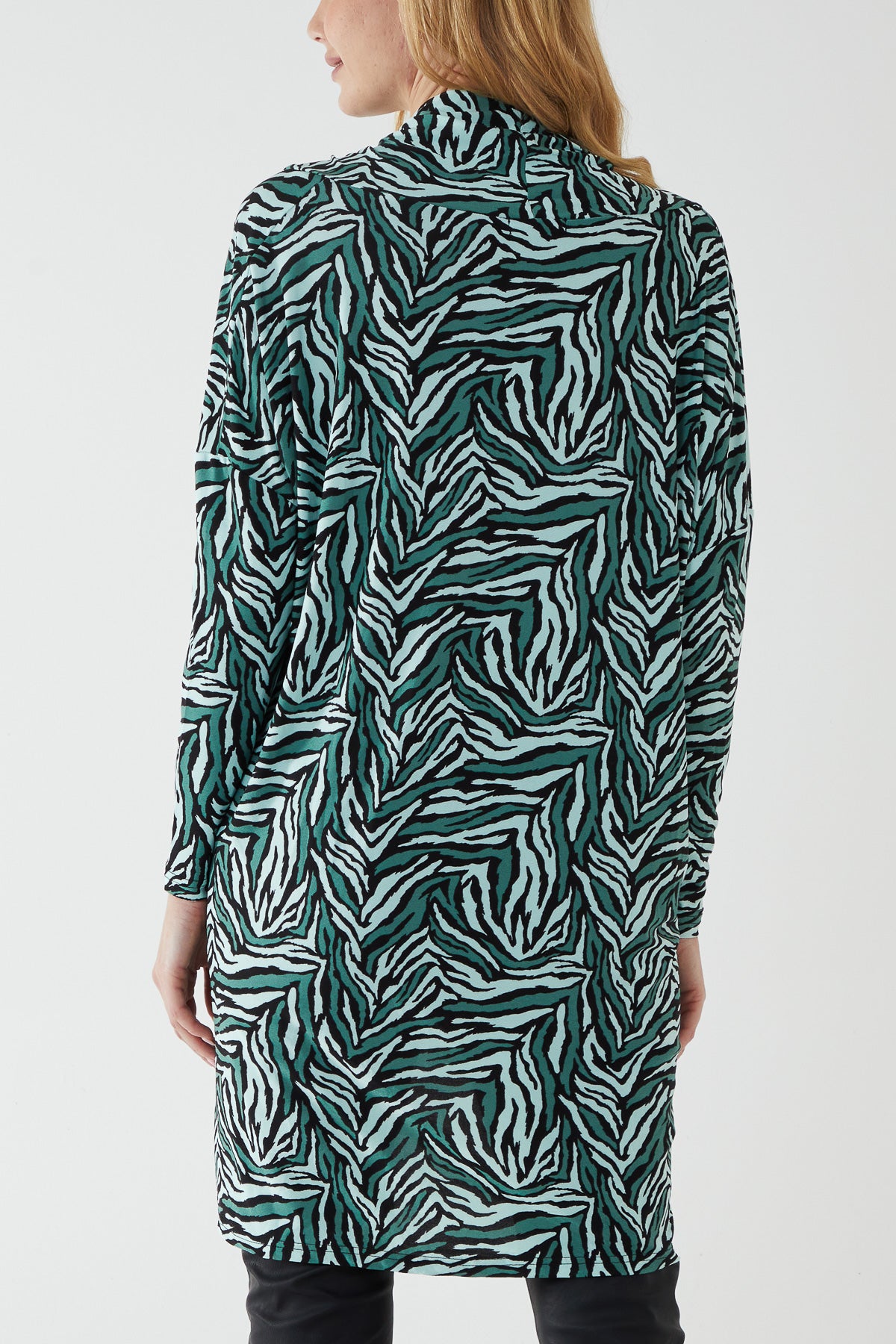 Draped Dip Hem Wrapped Top