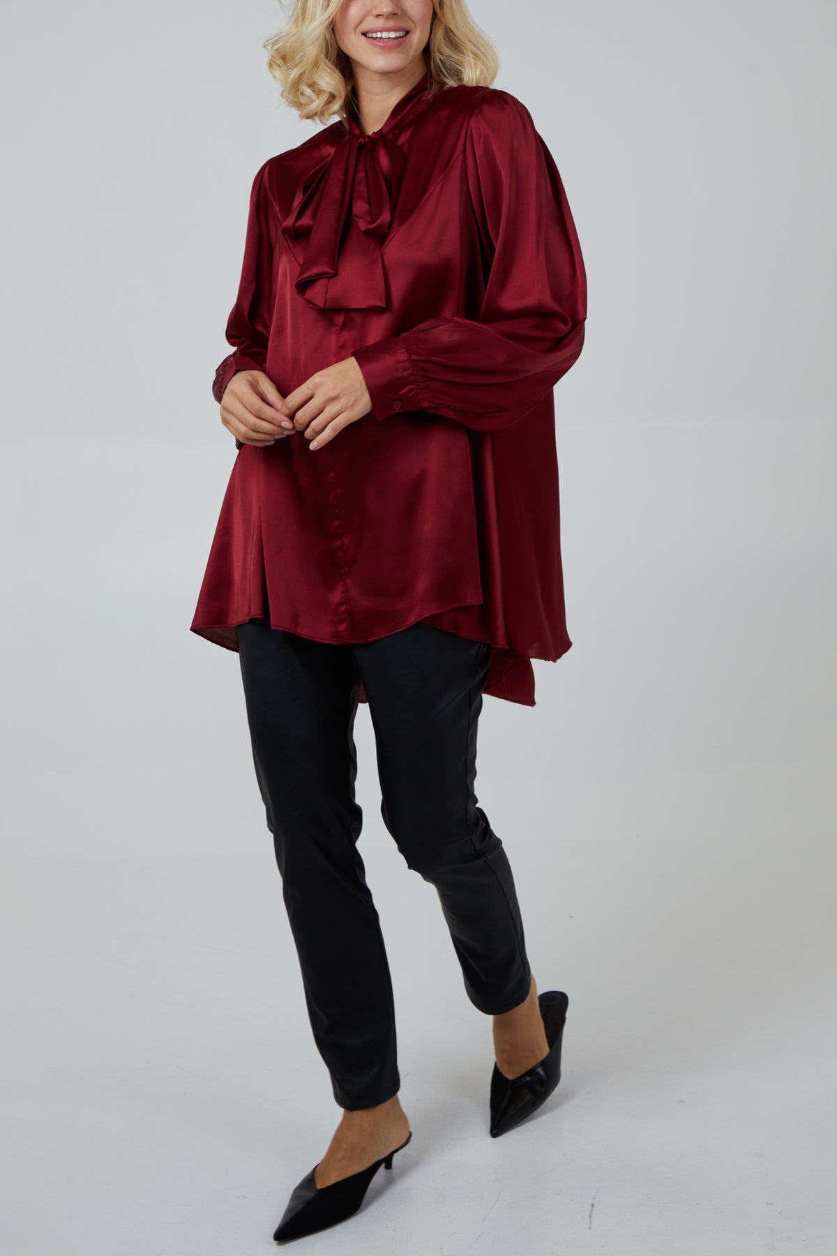 Pussybow Button Through Shirt