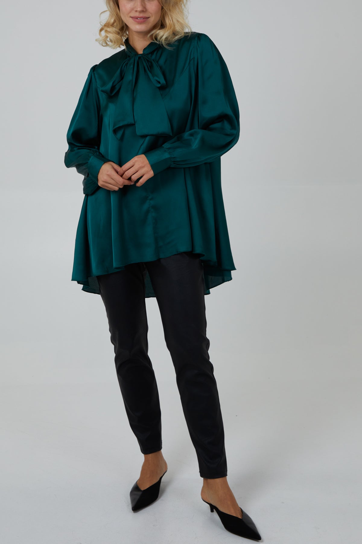 Pussybow Button Through Shirt