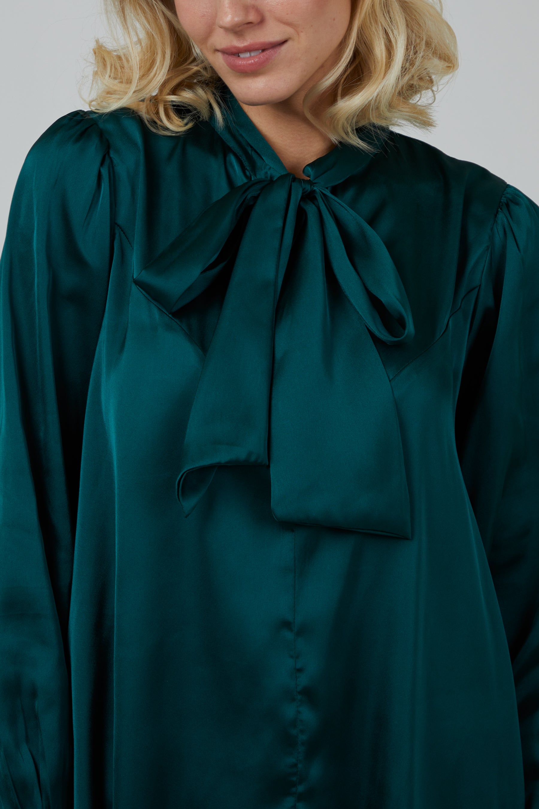 Pussybow Button Through Shirt