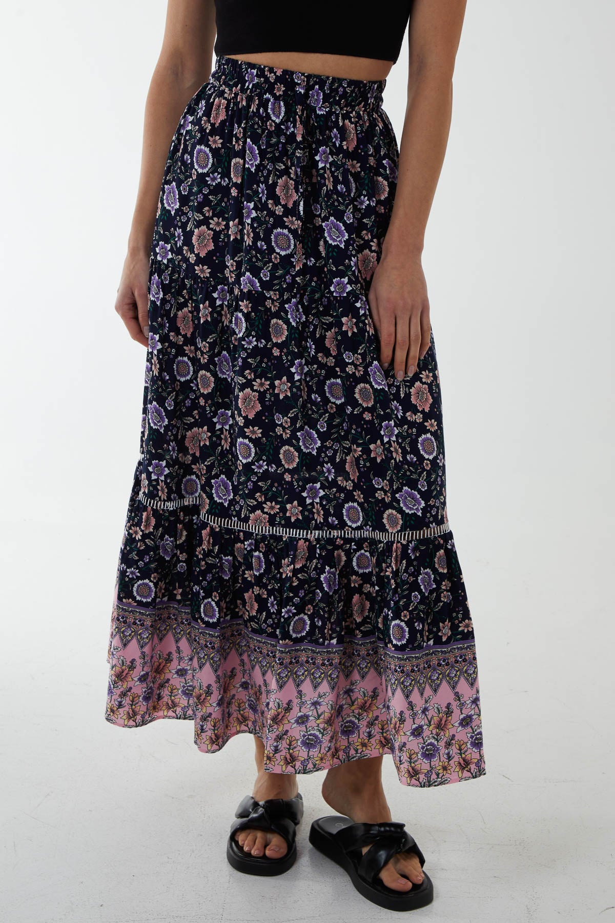 Elasticated gypsy clearance skirt