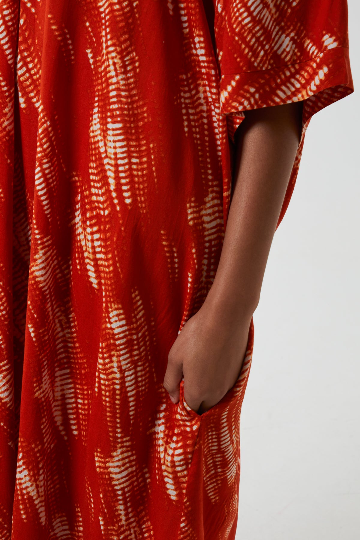 Collar Tunic Printed Dress